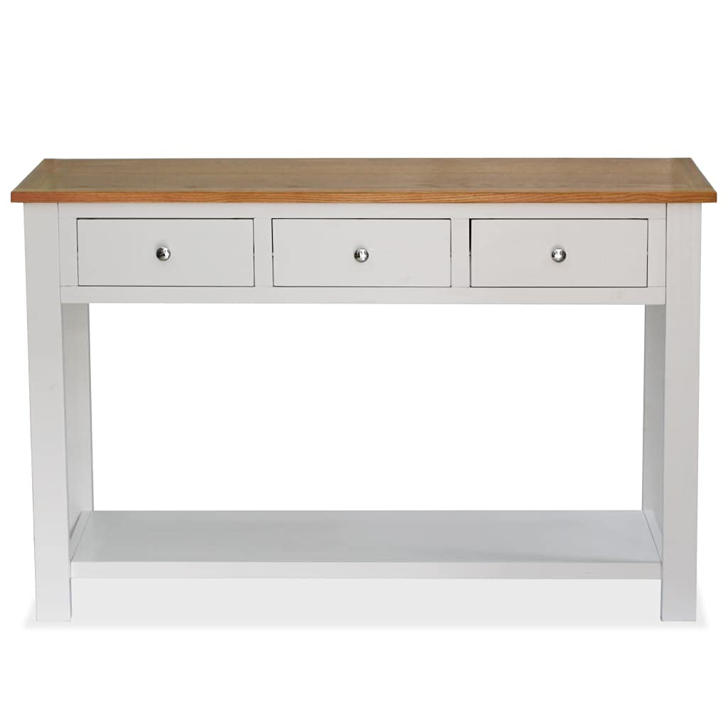Solid Oak Wood Console Table 46.5