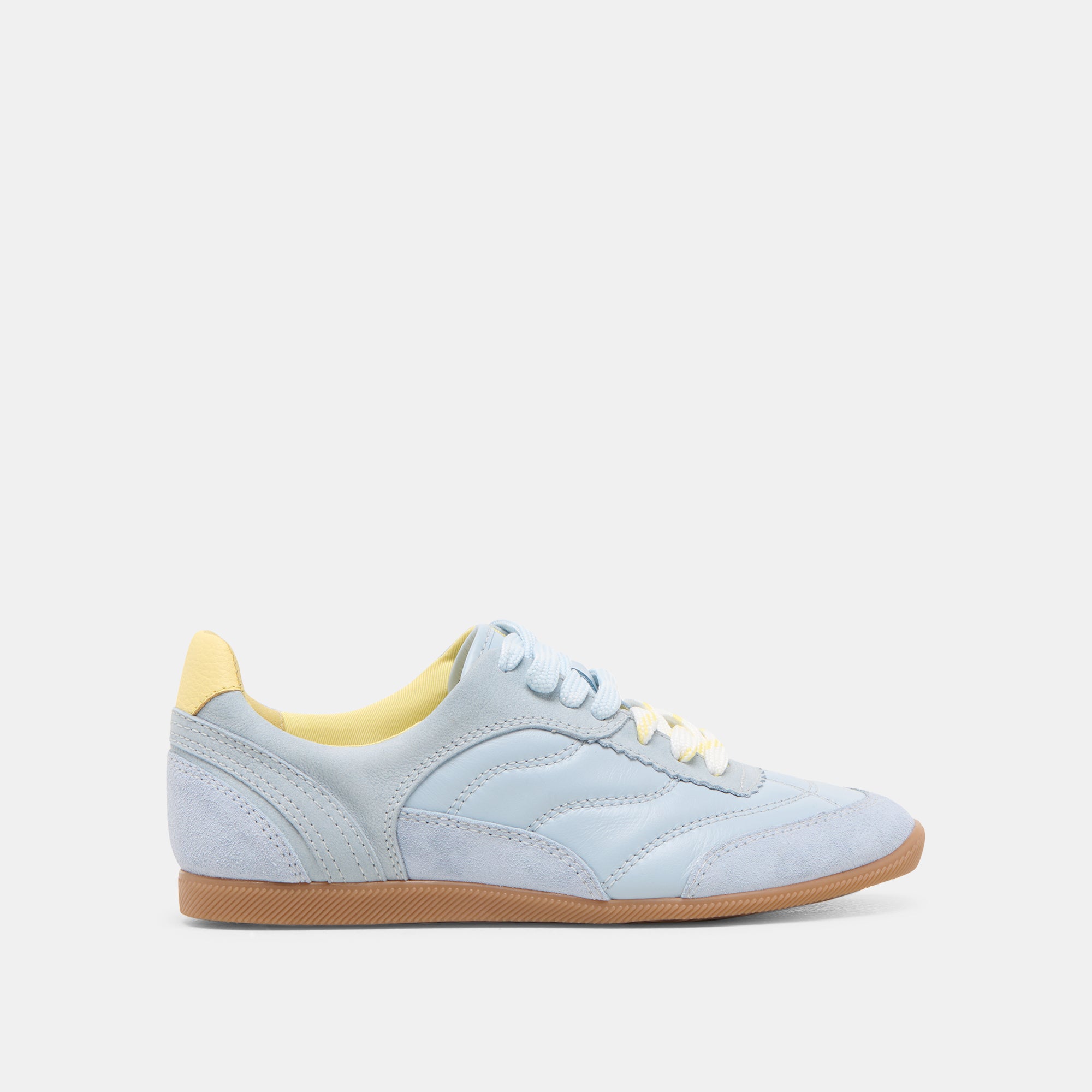 LAINI Blue Multi-Color Leather Sneakers for Women - Comfortable Casual Walking Shoes for Work, Travel & Everyday Wear