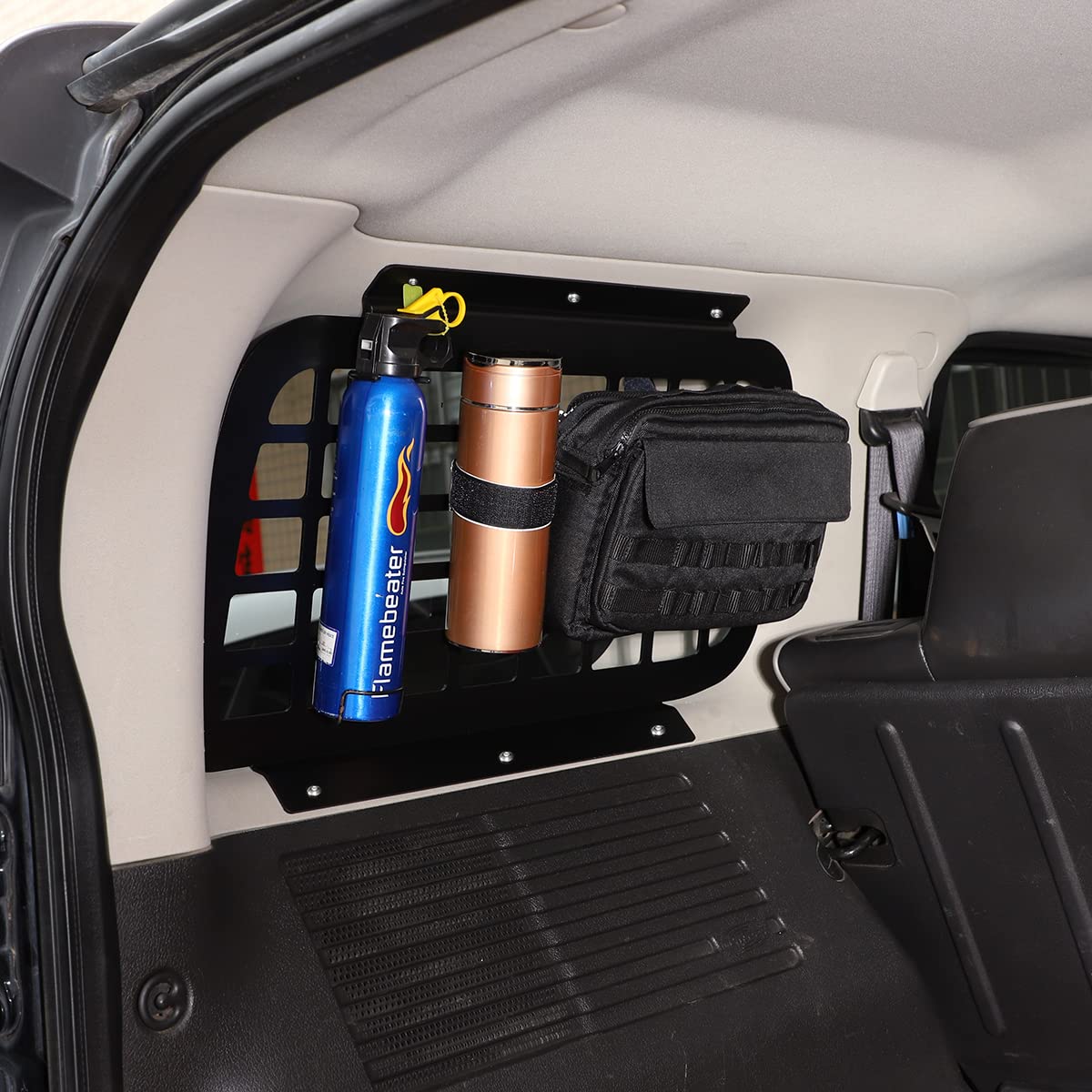 Hummer H3 2005-2009 Rear Trunk Luggage Shelf - Aluminum Cargo Storage Panel & Multi-Function Rack (2Pcs) | Heavy-Duty Organizer for Camping Gear, Tools & Off-Road Accessories