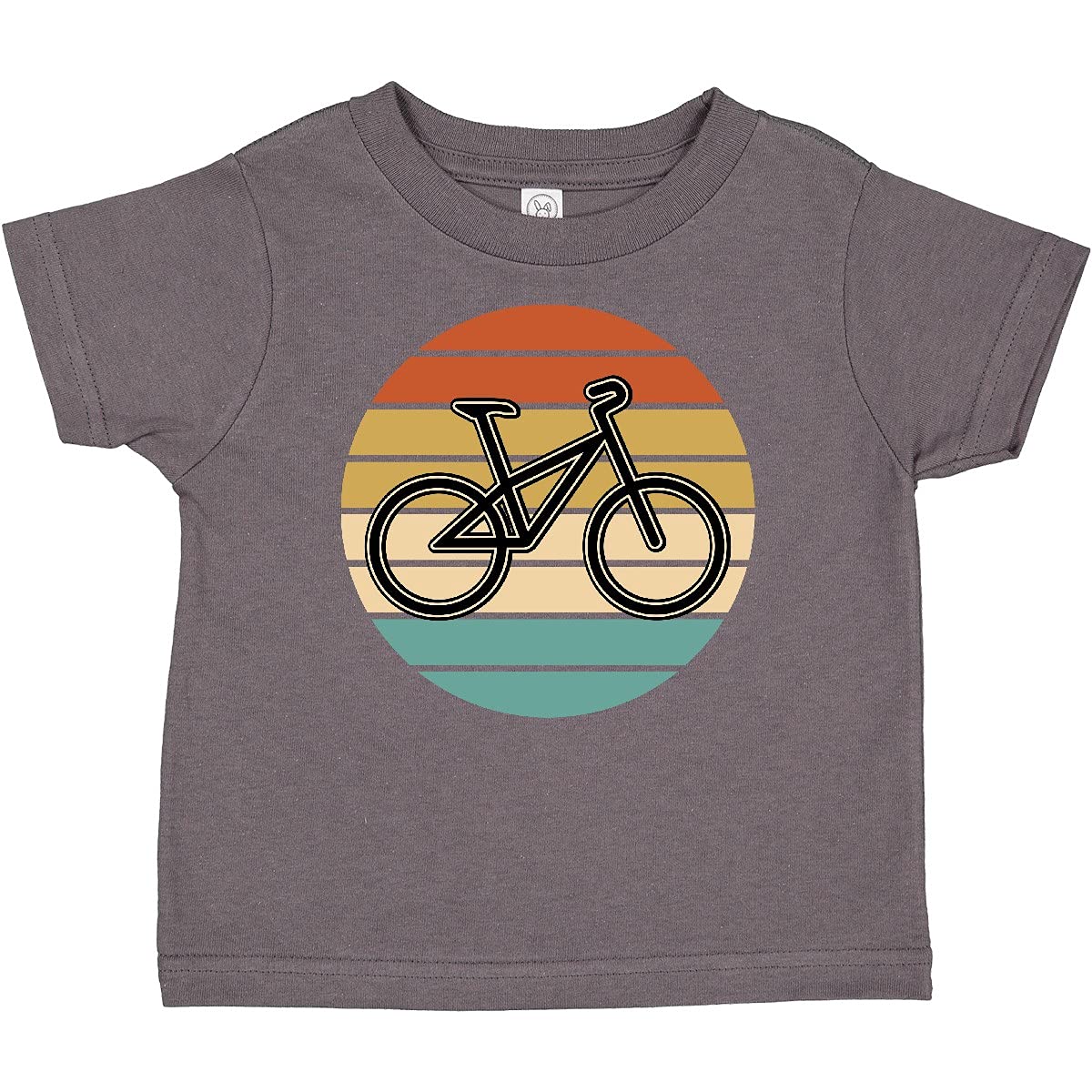 Inktastic Vintage Cyclist Sunset Graphic Baby T-Shirt - Soft Cotton Cute Bike Lover Outfit for Infants & Toddlers | Perfect for Family Cycling Events, Birthday Gifts & Casual Wear
