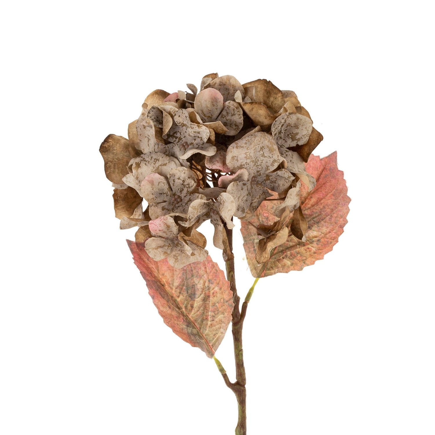 Artificial Grey and Rose Hydrangea Stems - 24