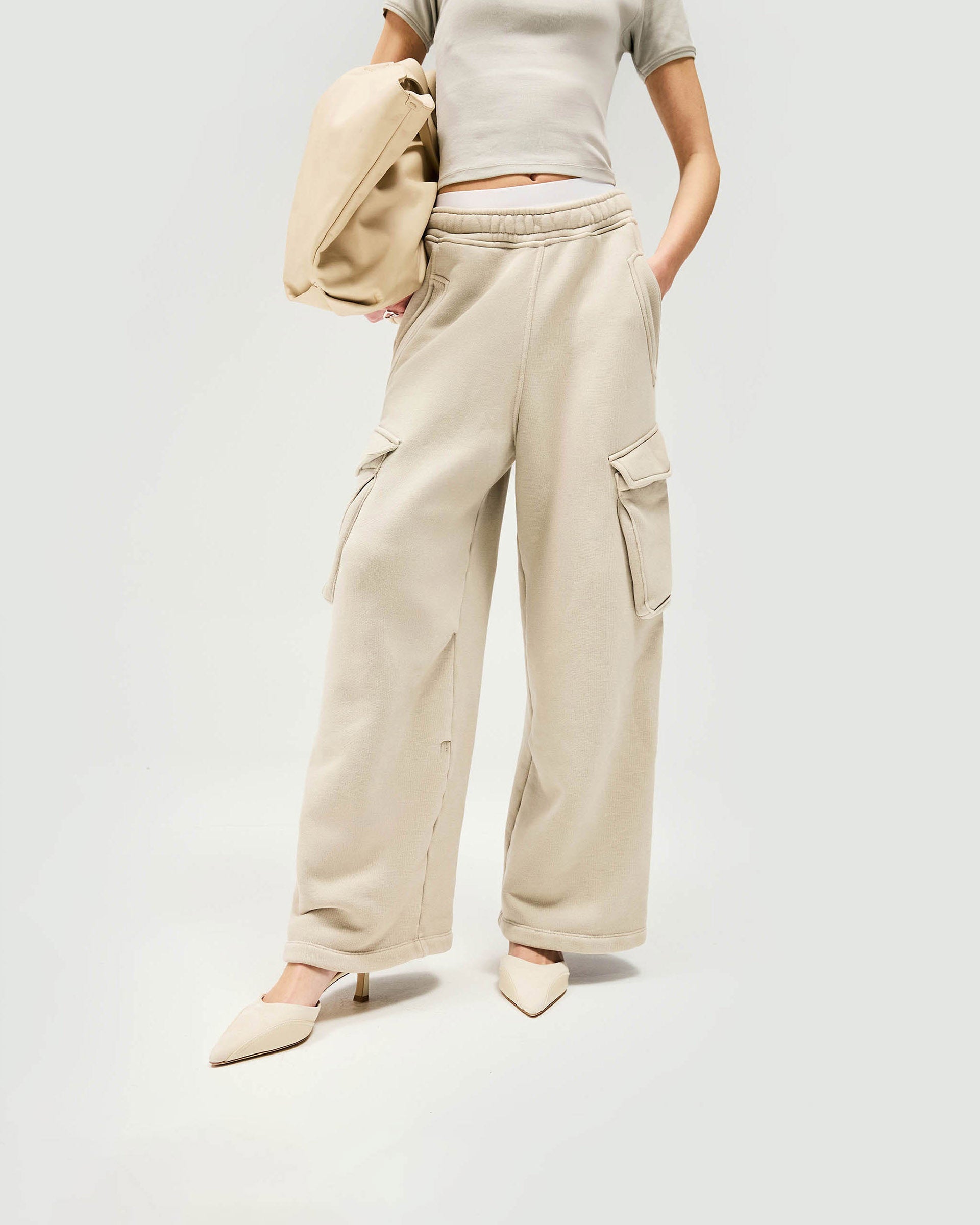 Initial Cargo Jogger Pants - Storm Color | Men's Casual Streetwear Joggers with Multiple Pockets | Perfect for Gym, Running, Travel & Everyday Wear