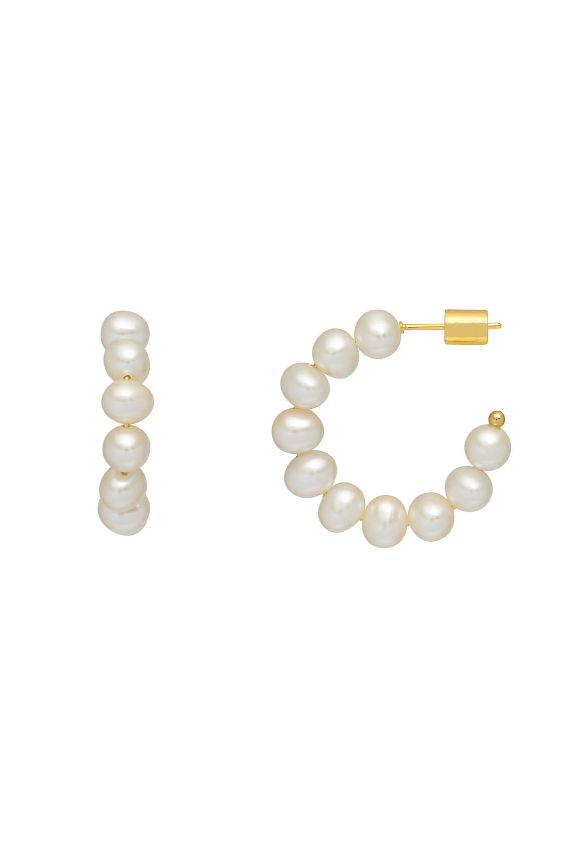 Stylish Multi Pearl Beaded Hoop Earrings for Women - Elegant Fashion Jewelry for Parties, Weddings & Everyday Wear