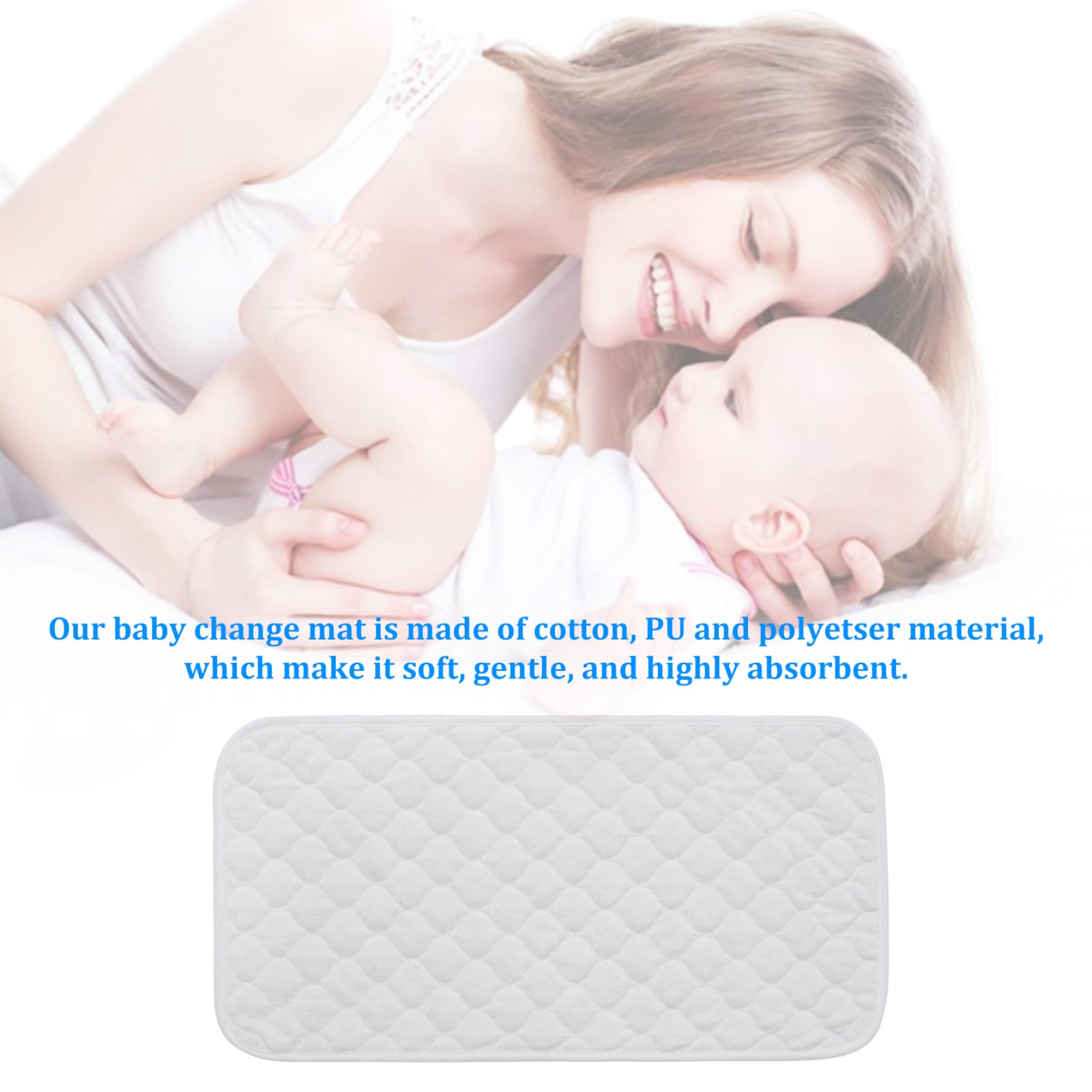 Portable Baby Changing Mat 3-Pack - Waterproof, Foldable & Reusable Diaper Changing Pad for Travel, Home & Outdoors - Perfect for Nursery, Daycare & On-the-Go Parenting Essentials