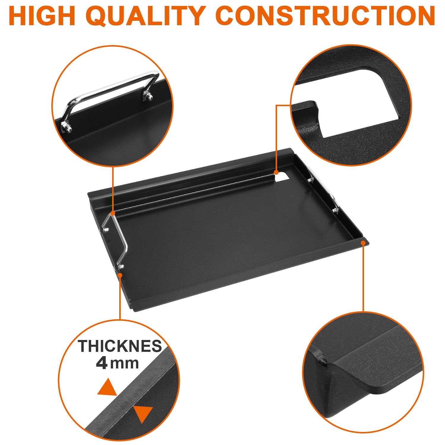 Charbroil Performance 4 Burner Full-Size Griddle Inserts - Replacement Flat Top Griddle for Models 463354021, 463365021, 463352521, 463365522, 463366022 & G426-0004-W1, G426-0005-W1 - Perfect for Outdoor Grilling and BBQ Cooking