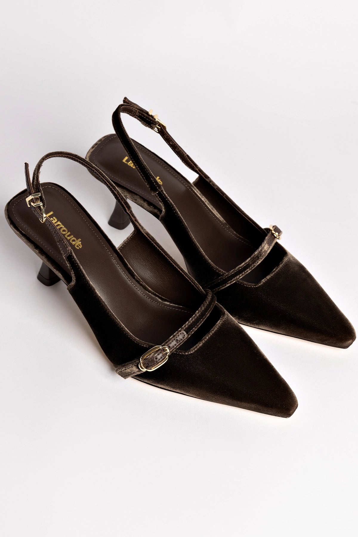 Ines Pump Women's High Heel Shoes in Expresso Velvet - Perfect for Evening Parties, Weddings & Formal Events
