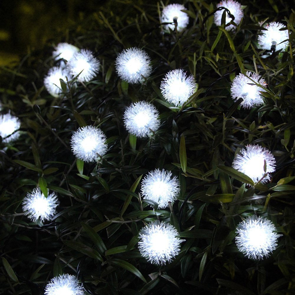 ELEOPTION® 20 LED 16ft Solar Powered Waterproof String Lights - Indoor/Outdoor Mini Fairy Lights for Wedding, Christmas, Garden, Patio & Party Decor (Cool White) | Weatherproof & Energy Efficient