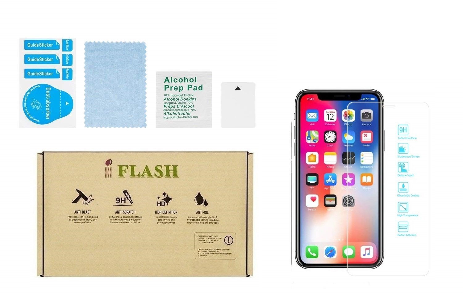 iPhone Xs MAX & 11 Pro Max Screen Protector - Tempered Glass for 6.5