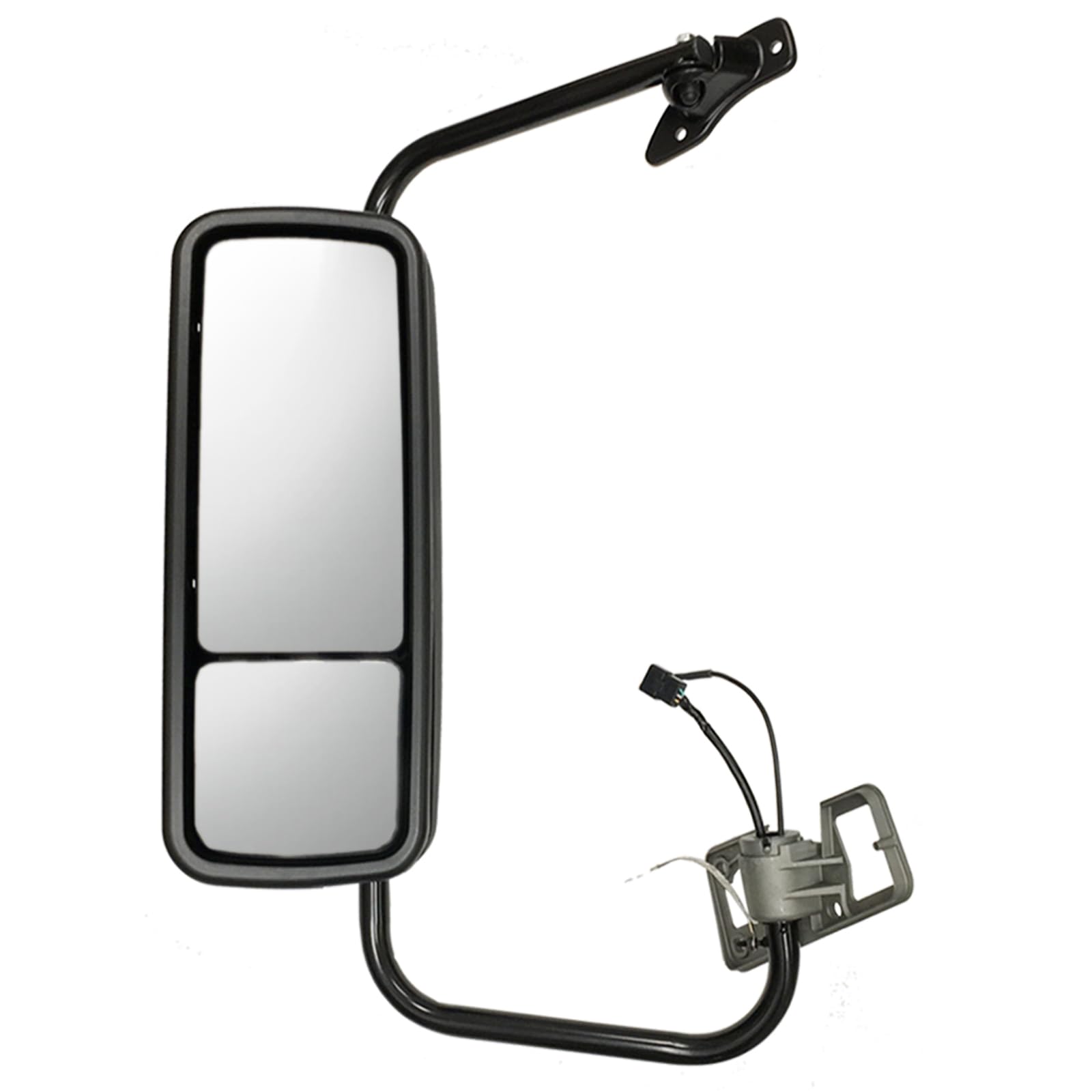 Freightliner Columbia Door Mirror with Arm - Driver Side Power Heated Black Replacement Mirror for 35-060 PBP | Perfect for Truck Repair & Winter Driving Safety