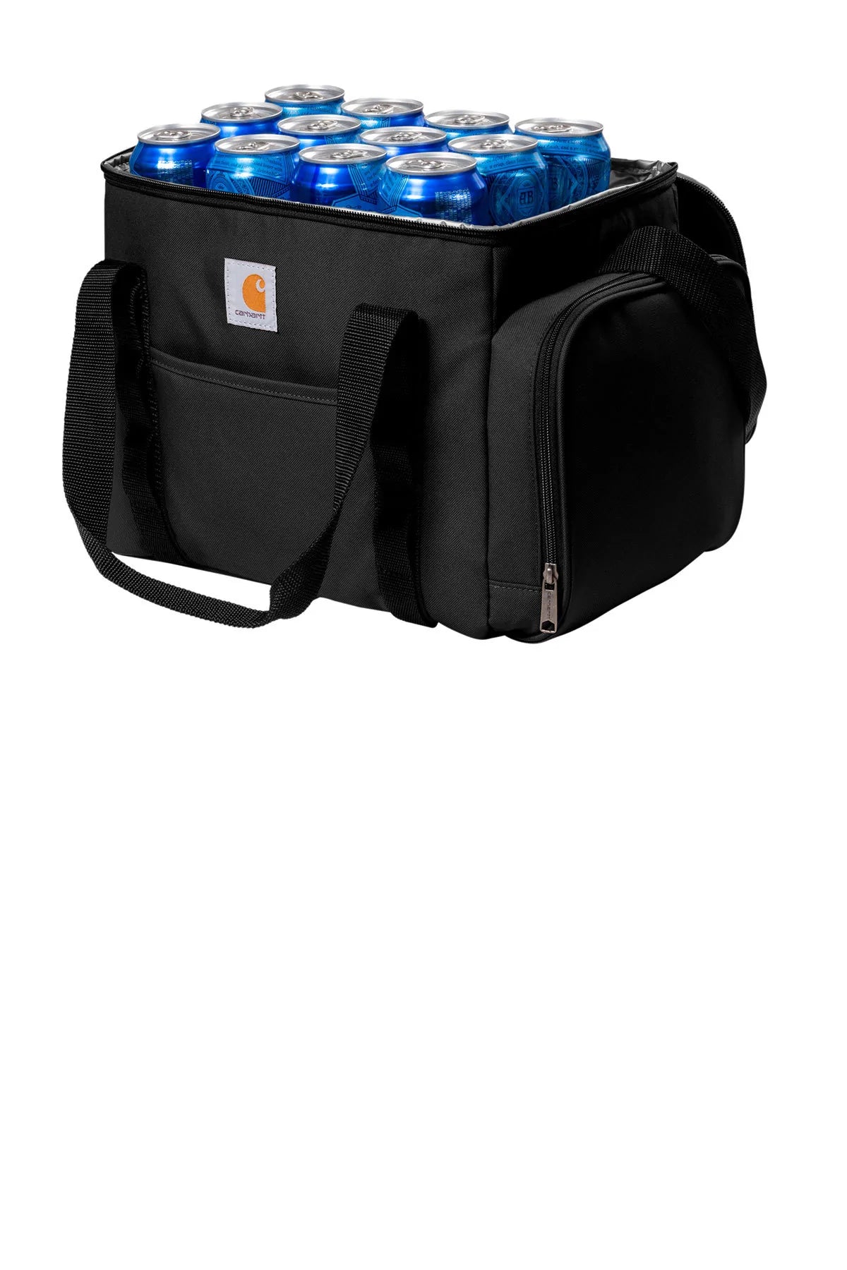 Carhartt 36-Can Duffel Cooler Bag - Insulated Custom Cooler for Camping, Fishing & Tailgating - Black Heavy-Duty Portable Cooler with Shoulder Strap