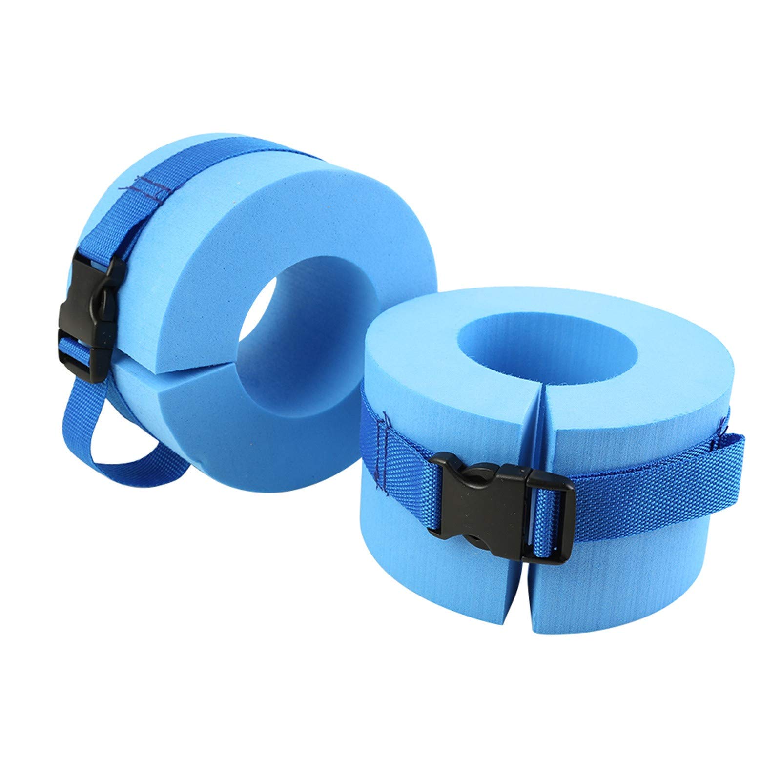 **Inflatable Water Toys for Kids & Adults - 4 Ring Leggings & Floating Foam Arm Cuffs (2pcs) - Swim Training, Pool, Beach & Lake Fun**