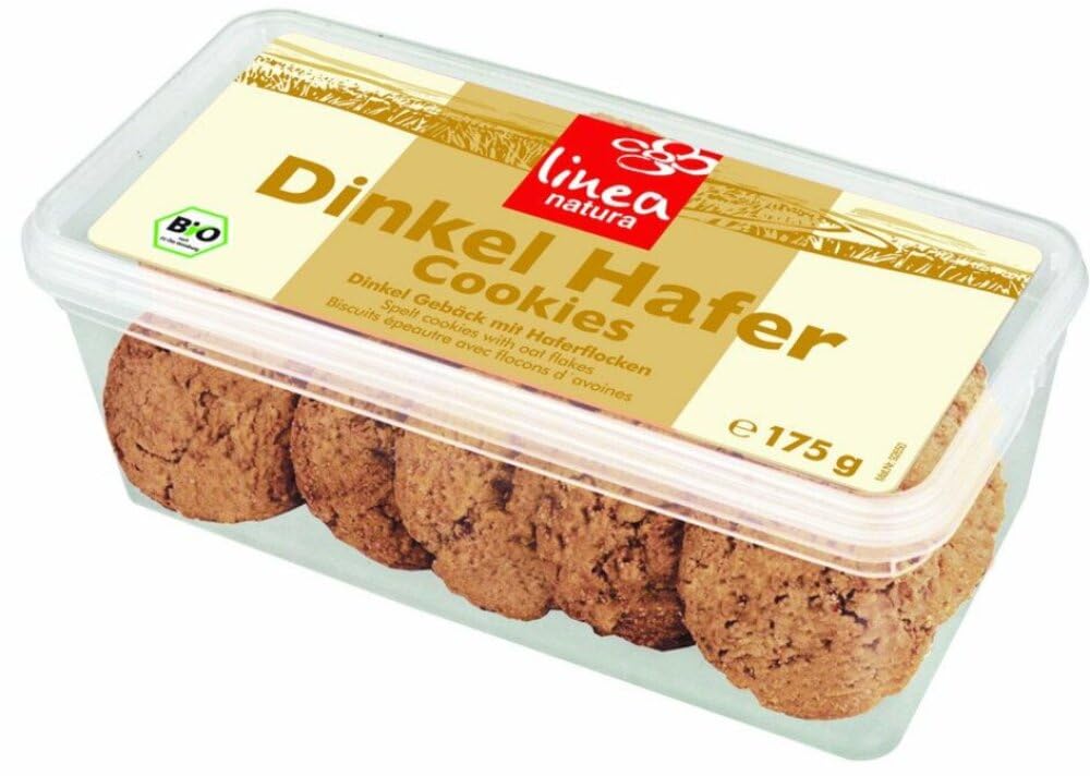 Dinkel Hafer Cookies 6-Pack (175g) - Healthy Snack for Hiking & Office