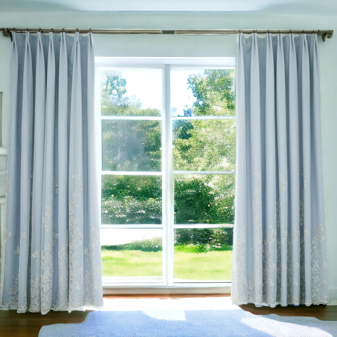 Emeri 2-Layer Blackout Curtains for Bedroom - Room Darkening Thermal Insulated Window Drapes - Perfect for Nursery, Home Theater & Shift Workers (Custom Size Available)