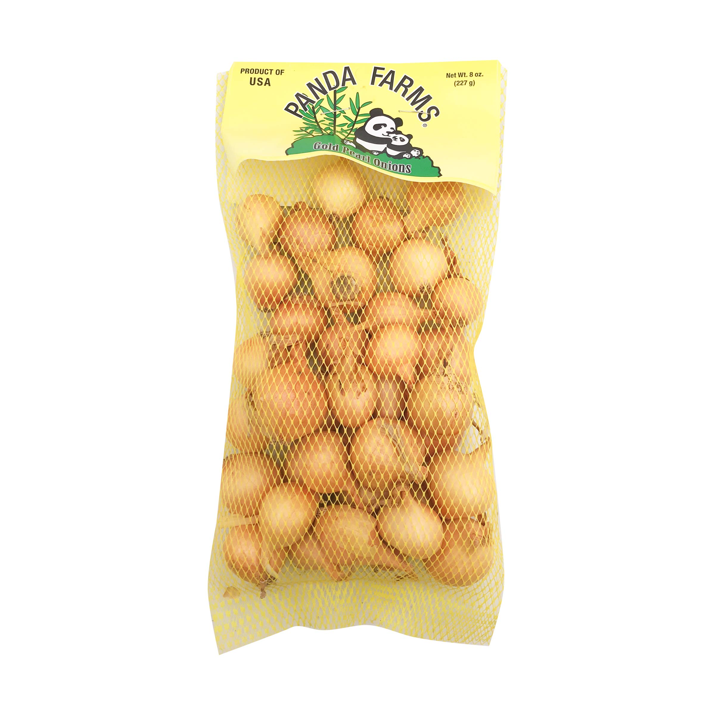 Fresh Yellow Pearl Onions 8 oz - Small Sweet Cooking Onions for Salads, Pickling & Gourmet Recipes