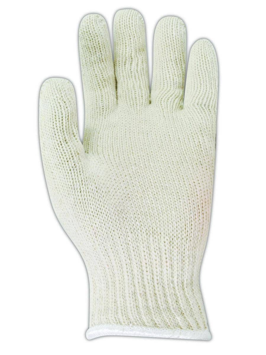 MAGID KnitMaster T1932 Seamless 7 Gauge Cotton/Polyester Knit Gloves - 180 Pairs, Size 9/L, Natural - Ideal for Food Handling, Cleaning, and Light Industrial Work