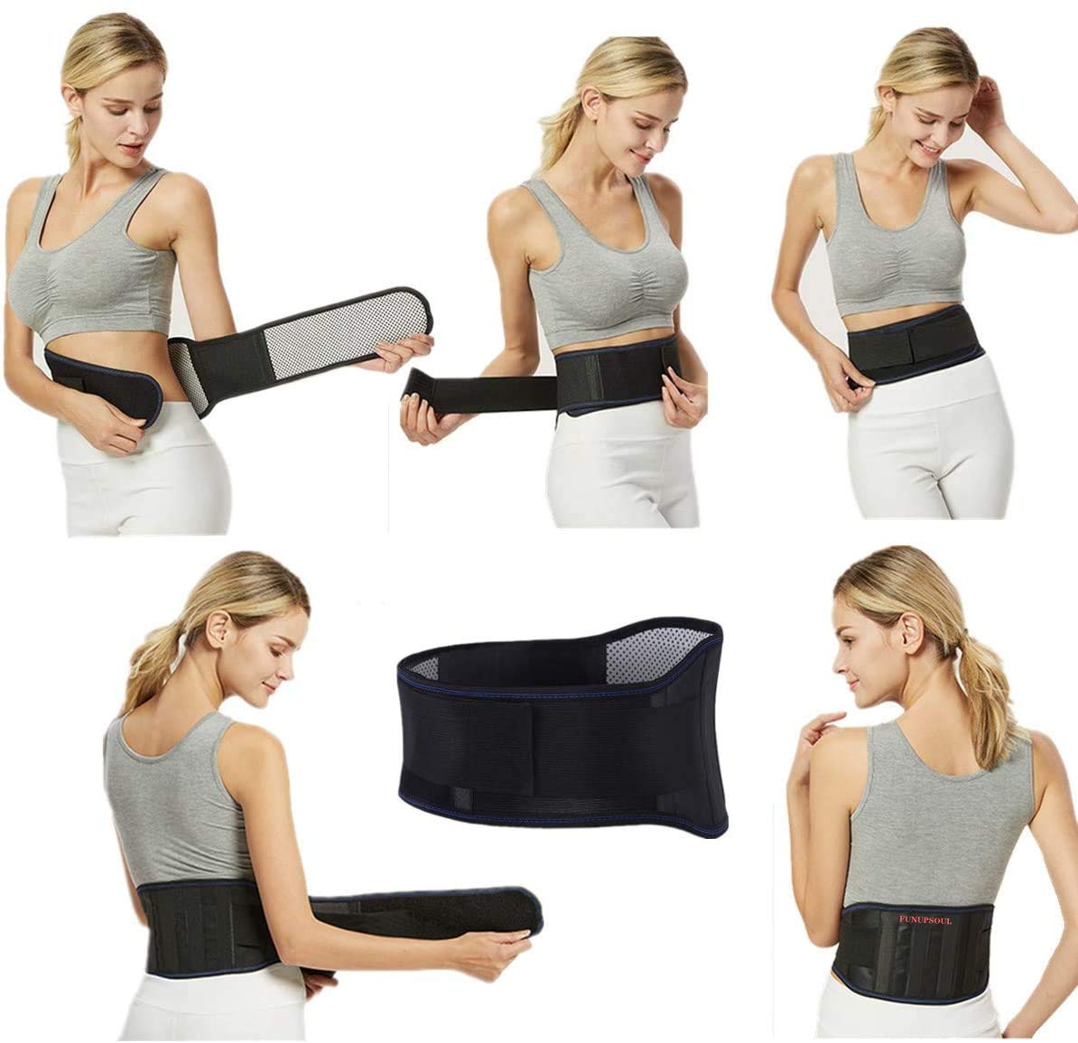 Heating Magnetic Therapy Back Brace Support Belt for Men & Women - Sciatica, Herniated Disc & Scoliosis Pain Relief - Adjustable XXL Size - Perfect for Office Work, Driving & Post-Surgery Recovery