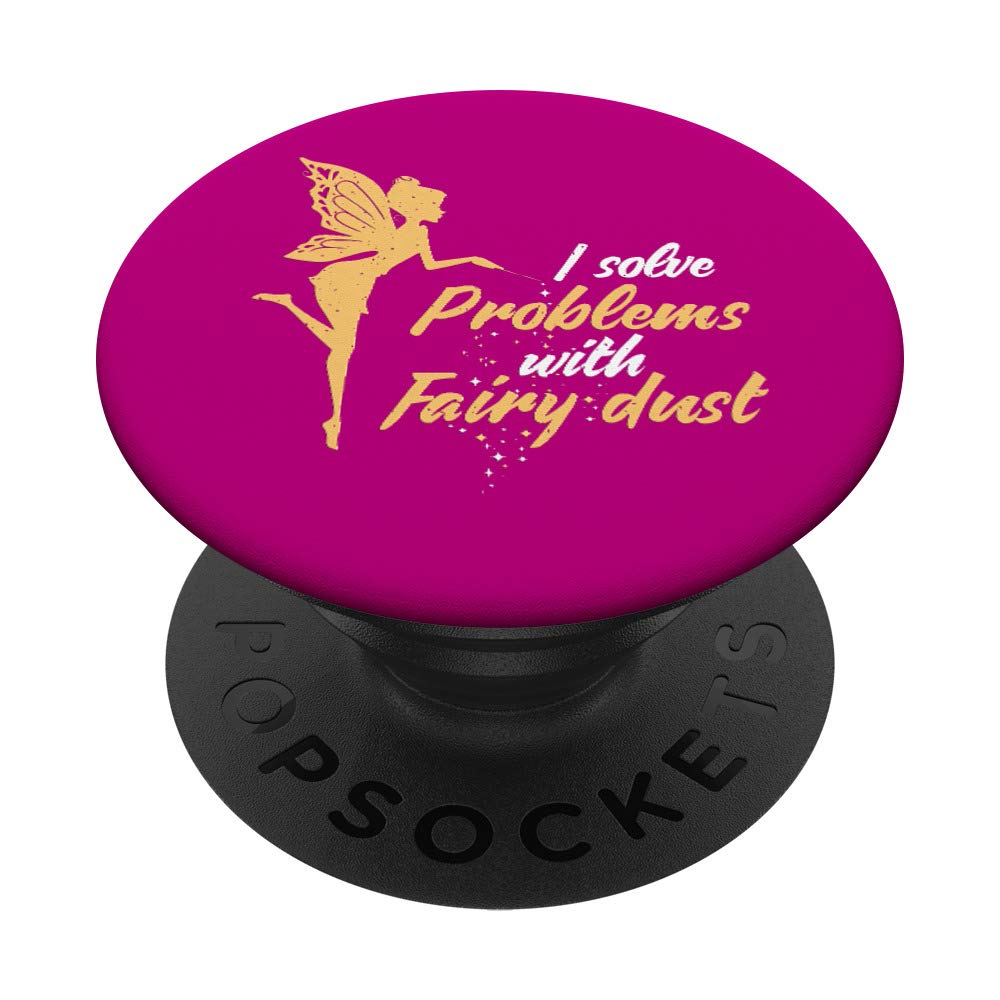 Problem-Solving Fairy Dust PopSockets PopGrip - Swappable Phone & Tablet Grip for Stress Relief, Phone Drops Protection | Perfect for Work, School & Daily Commute