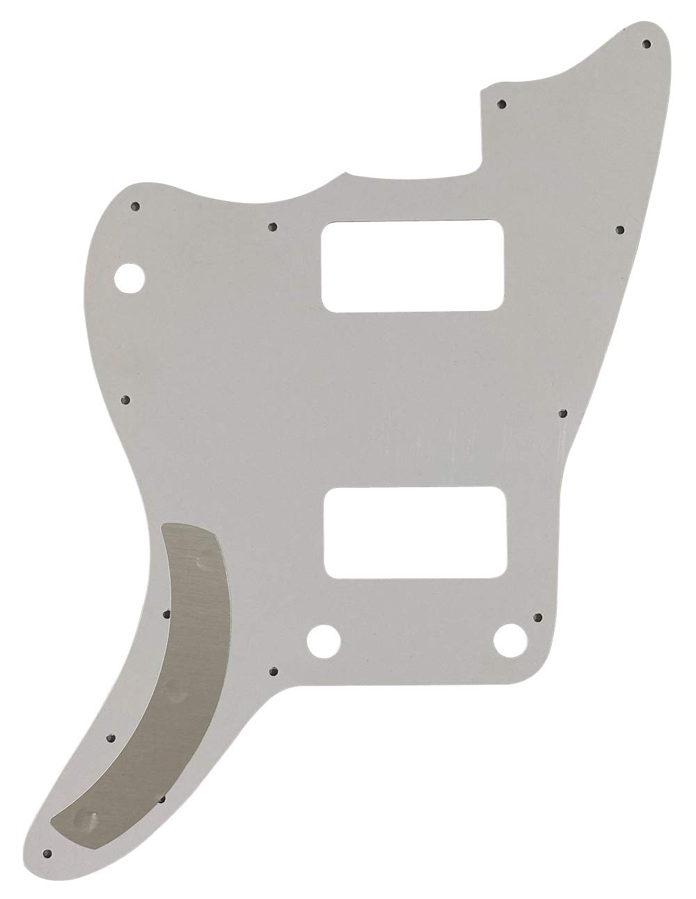 Fender US Jazzmaster Electric Guitar Pickguard - TV Jones No Rhythm Control Style, 4 Ply White Pearl | Perfect for Upgrades & Custom Builds, Stage & Studio Use