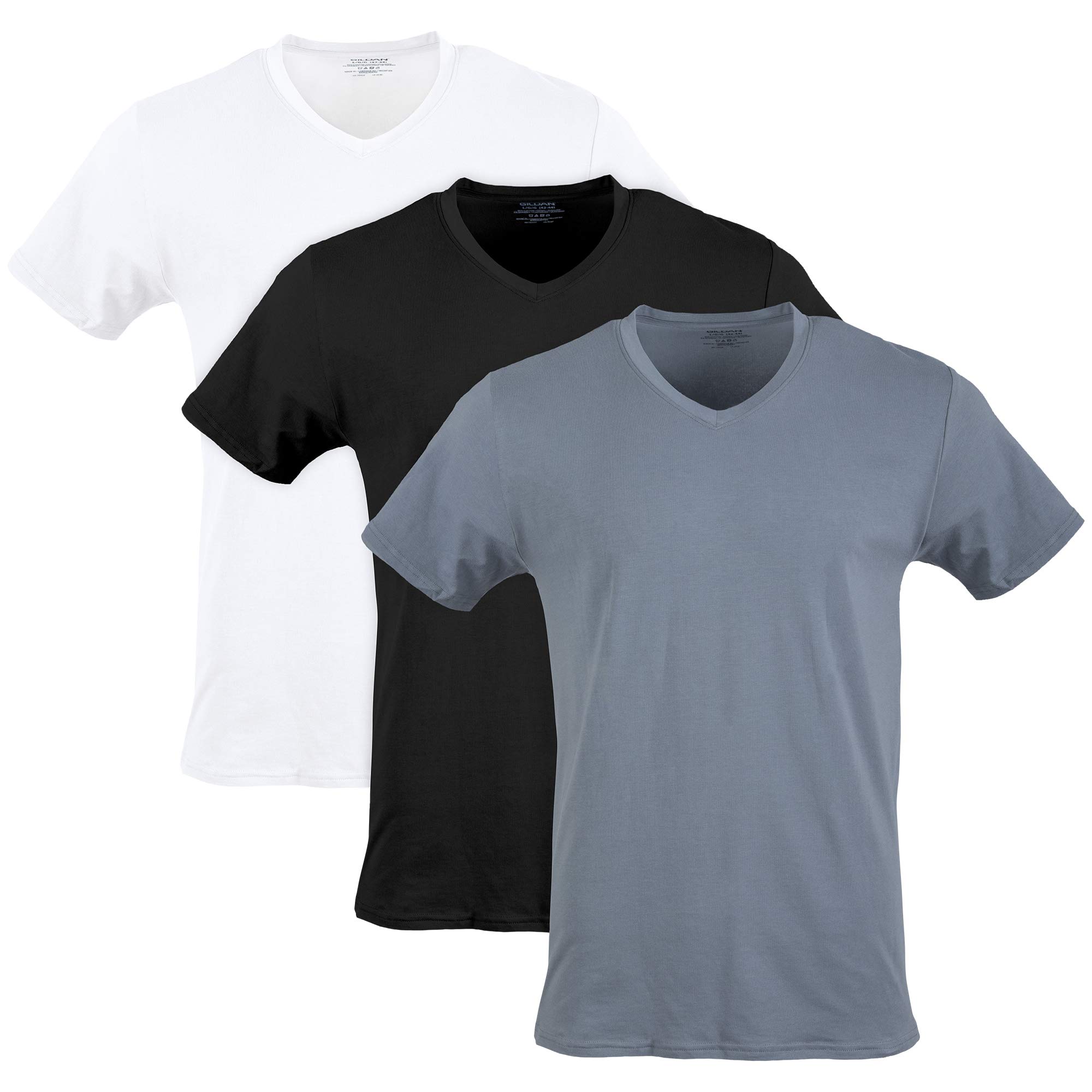Gildan Men's Soft Cotton Stretch T-Shirts Multipack - Comfortable Crew Neck Tees for Casual Wear, Gym & Everyday Use