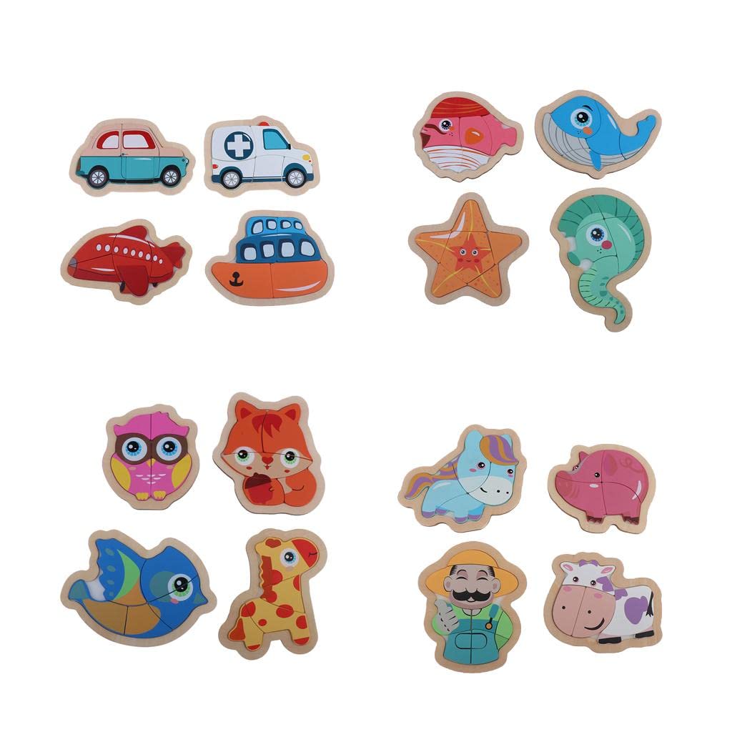 Enakshi Wooden Jigsaw Puzzle for Kids - Educational Animal Puzzle Toys for Toddlers & Preschoolers | Learning & Pretend Play | Handcrafted Wooden Toys for Early Childhood Development - Perfect for Birthday Gifts & Classroom Activities