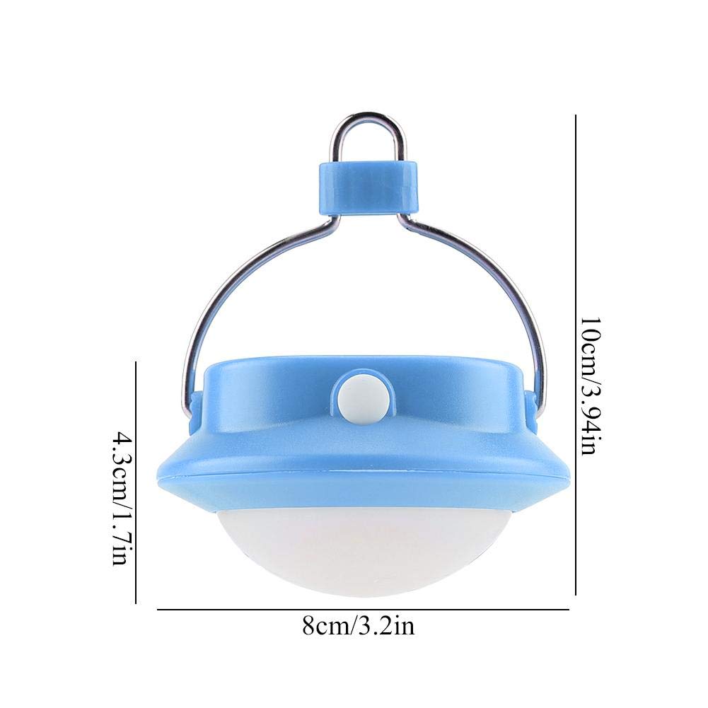 Mini COB LED Camping Light - Portable Rechargeable Outdoor Lamp for Camping, Hiking, Emergency, Home & Living Room Use (Blue)