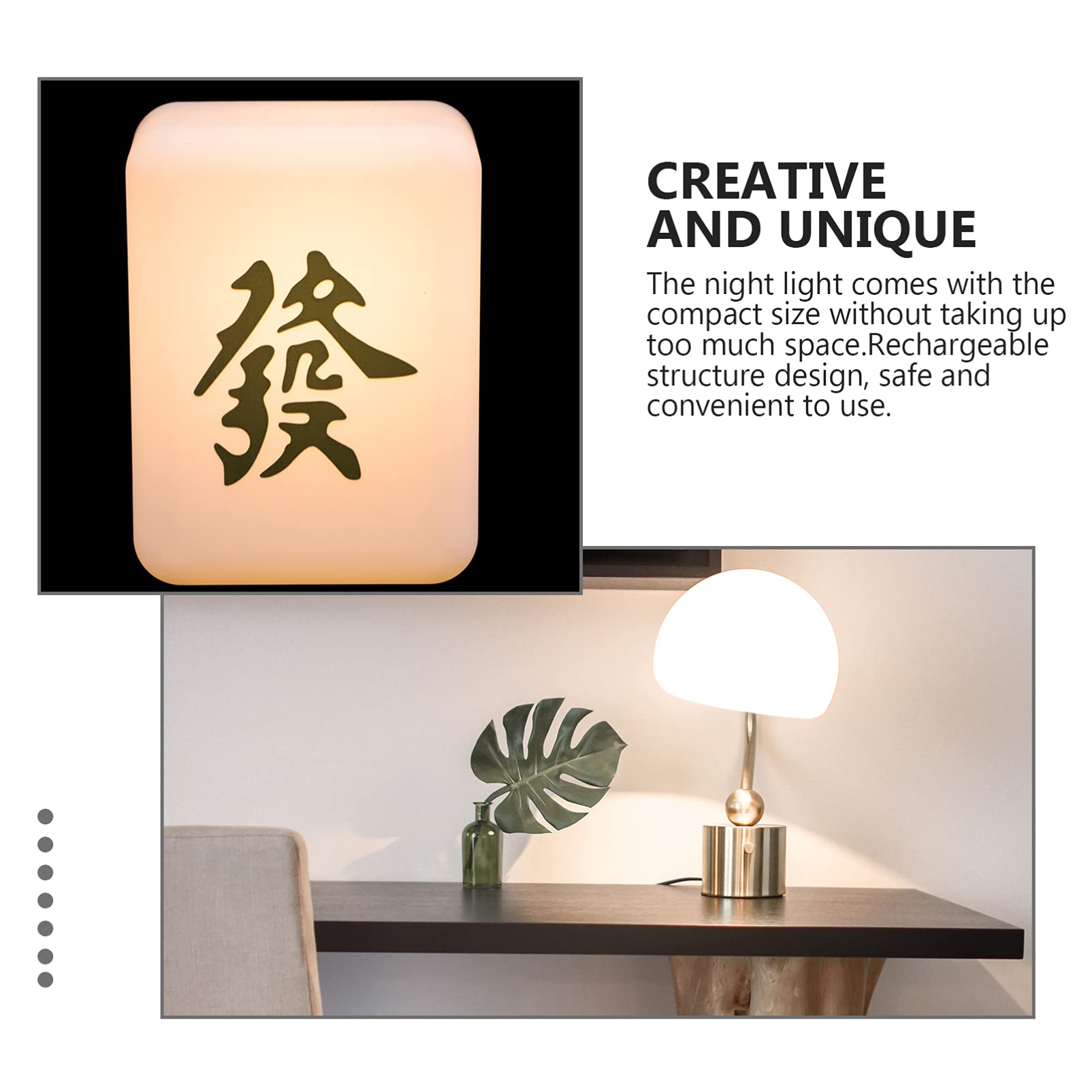 Beaupretty 1pc Silicone Night Light - Soft Glow Touch Control Bedside Lamp for Kids Room, Eye Protection Nightlight for Nursery, Bedroom Decor (White) | Perfect for Bedtime Reading, Night Feedings & Safe Navigation