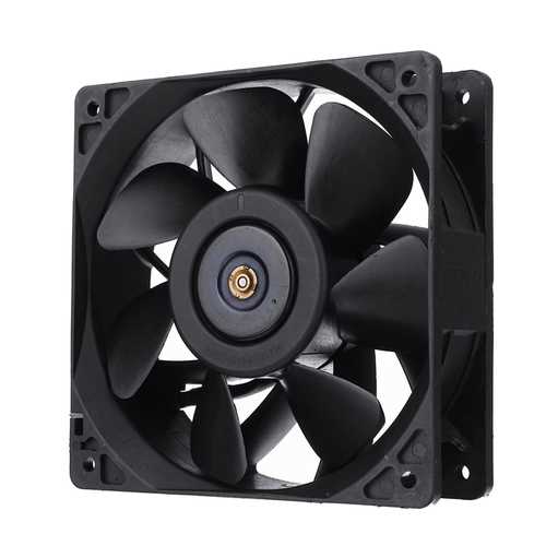 2pcs 118x118x36mm 4pin 6000RPM High-Speed Cooling Fan for Antminer S7 S9 Bitcoin Mining Rig - Perfect for Cryptocurrency Mining Cooling and PC Case Airflow