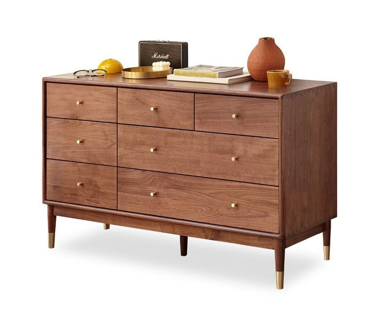 Solid Black Walnut & Oak Wood Drawer - Modern Porch Cabinet for Outdoor Storage & Entryway Organization | Perfect for Patio, Deck, and Garden Decor