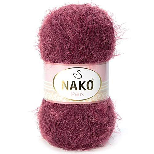 4-Skein NAKO Paris Acrylic Knitting Yarn for Crochet - Soft Winter Yarn for Shawls, Hats, Scarves, Pullovers & Cardigans | Perfect for DIY Crafts & Cozy Winter Accessories