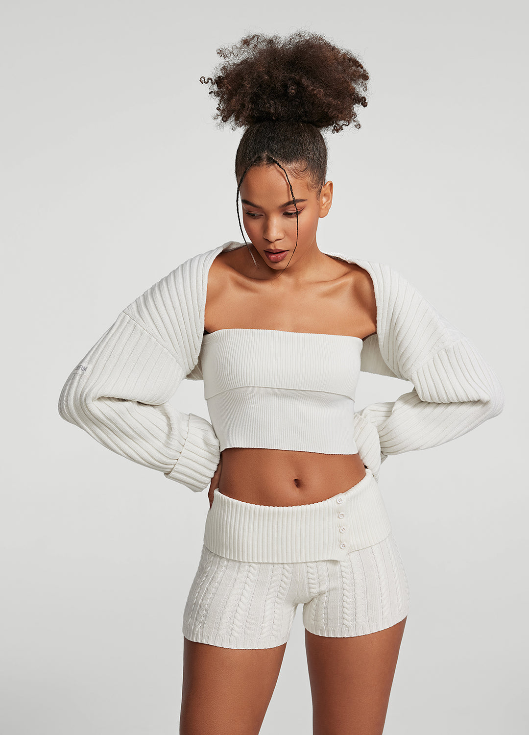Stylish Ribbed Knit Shrug for Women - Cozy Cardigan Cover-Up for Fall & Winter - Perfect for Layering, Office Wear & Casual Outfits