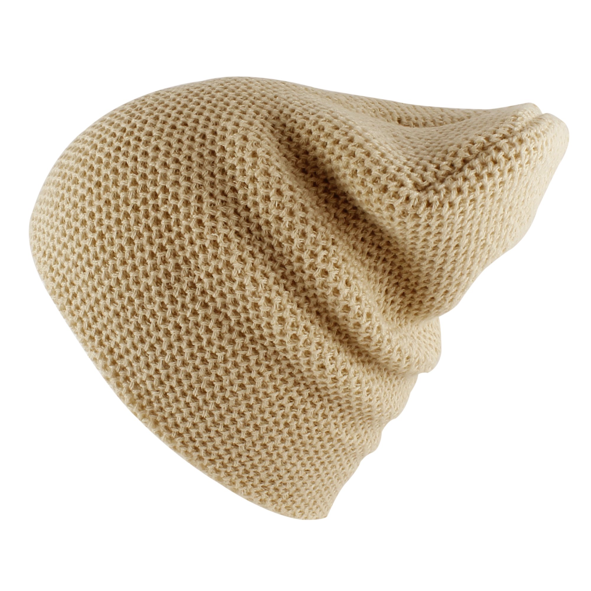 Morehats Waffle Knit Beanie - Soft & Warm Winter Hat for Skiing, Skating & Hip-Hop Style - Cozy Unisex Cold Weather Accessory for Outdoor Activities & Street Fashion