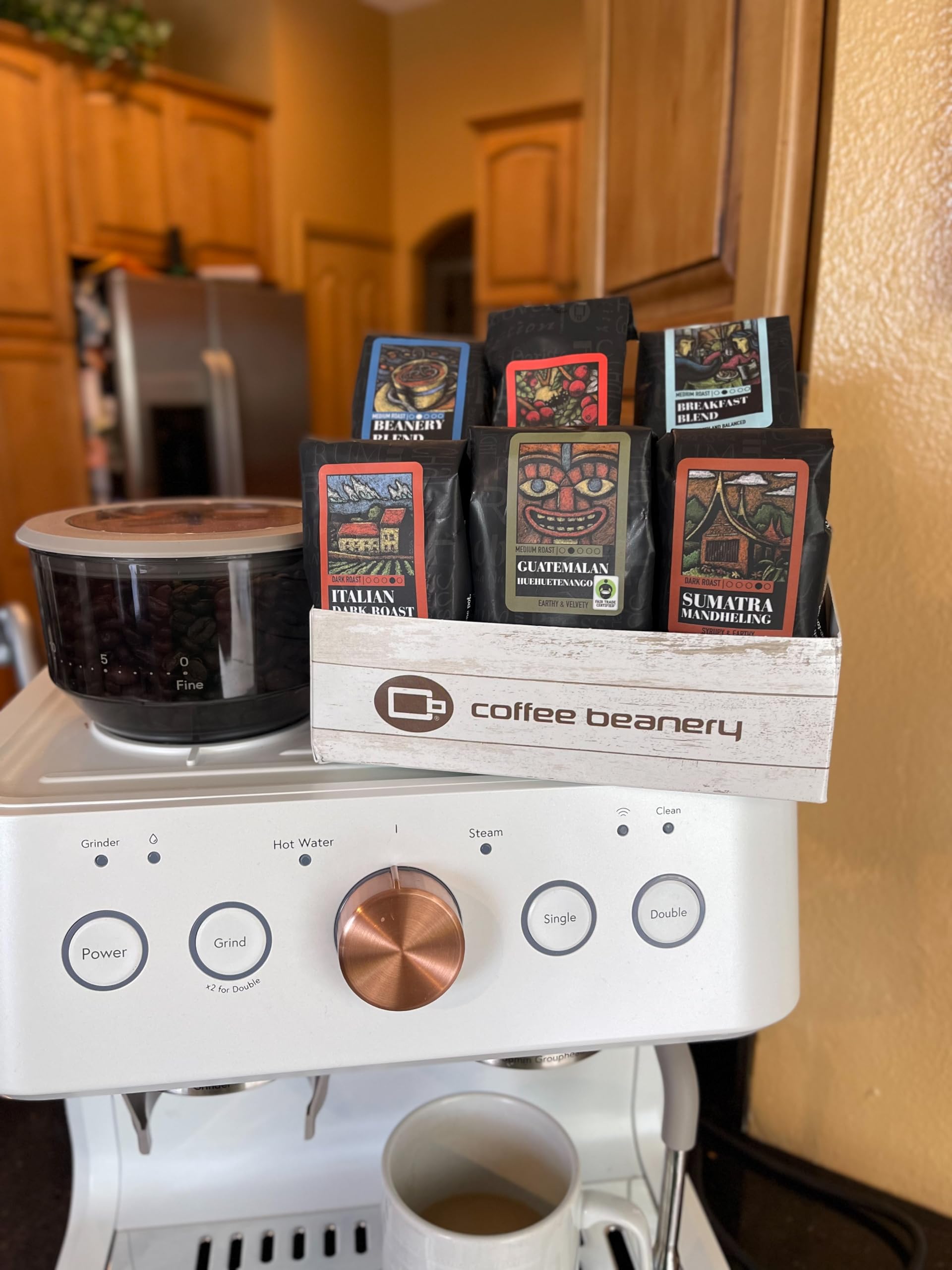 Premium Right Roast Coffee Sampler - 6 Single Pot Sample Bags (Light, Medium & Dark Roast) | Gourmet Coffee Gift Set for Home, Office & Camping Brewing