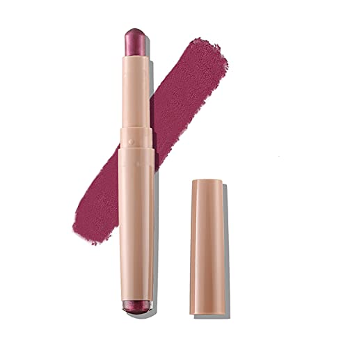 MAEPEOR Shimmer Eyeshadow Stick - Burgundy Cream Eyeshadow Pen, Waterproof & Long Lasting Makeup for Eyes, Easy to Apply, Vegan & Cruelty-Free | Perfect for Party, Wedding, Date Night & Everyday Glam Look