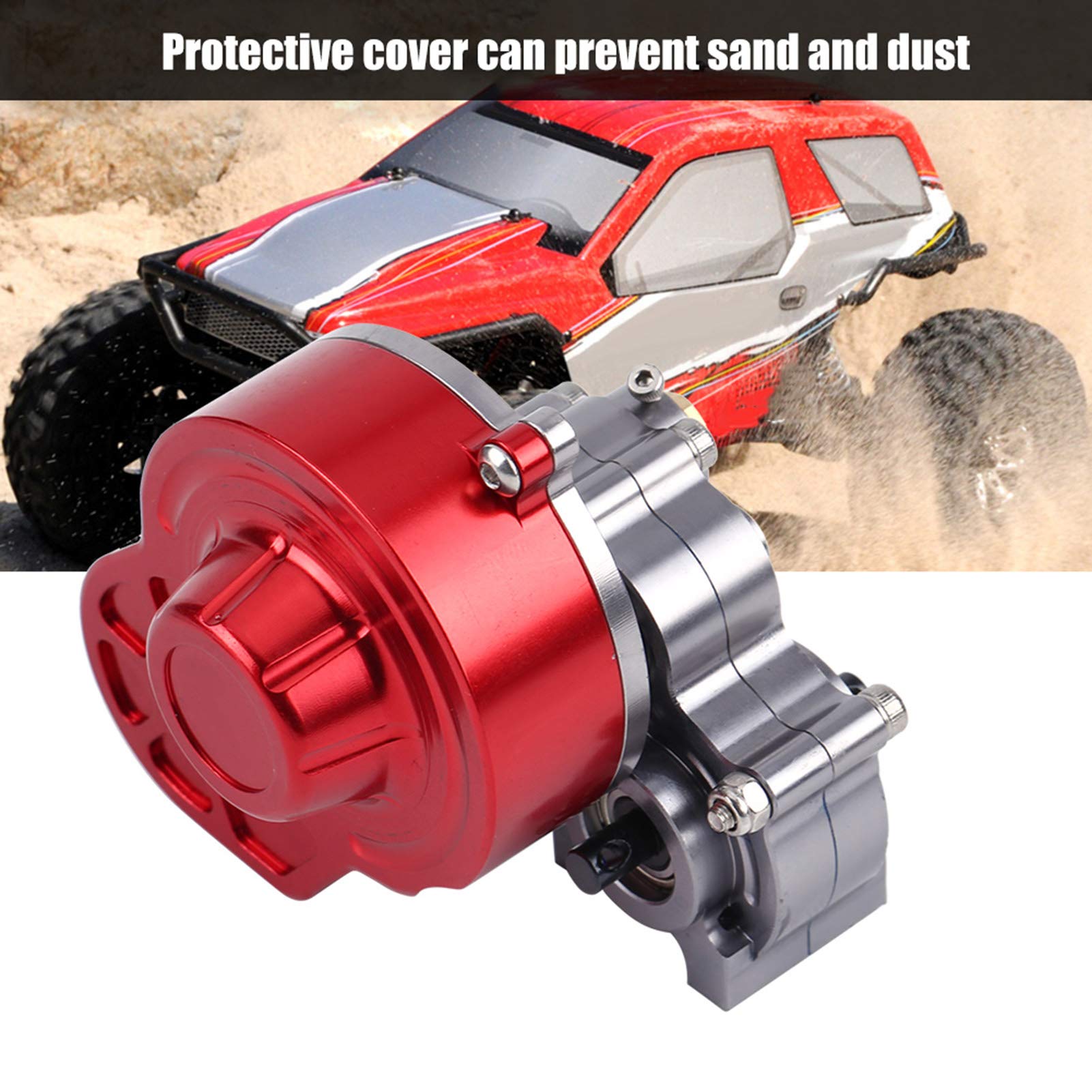 1/10 Scale Aluminum Alloy RC Car Transmission Gearbox for SCX10 Crawler - Complete Upgrade Kit with Gears | Durable Off-Road Performance for RC Crawling & Trail Adventures