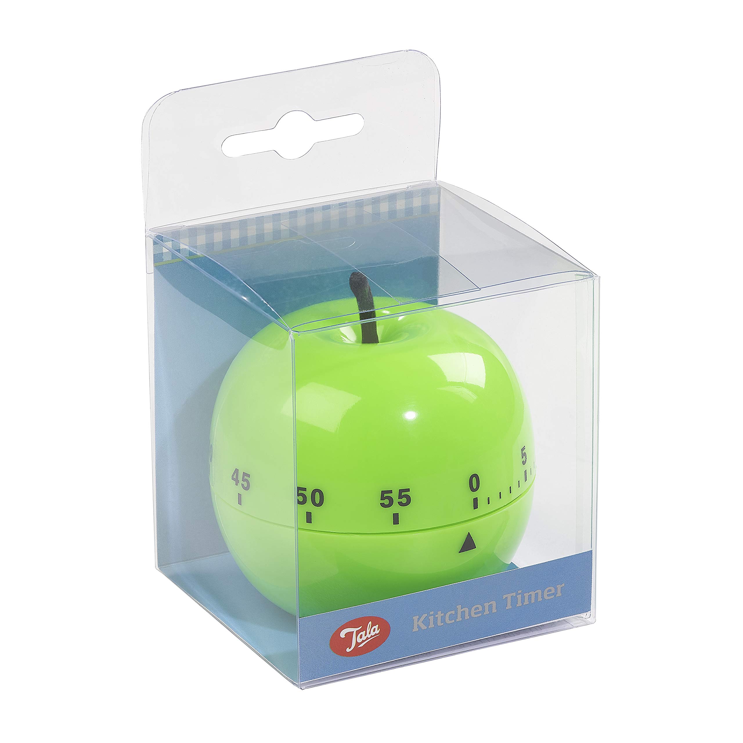 Tala Novelty Mechanical Apple Kitchen Timer - Green - Perfect for Baking, Cooking & Classroom Activities