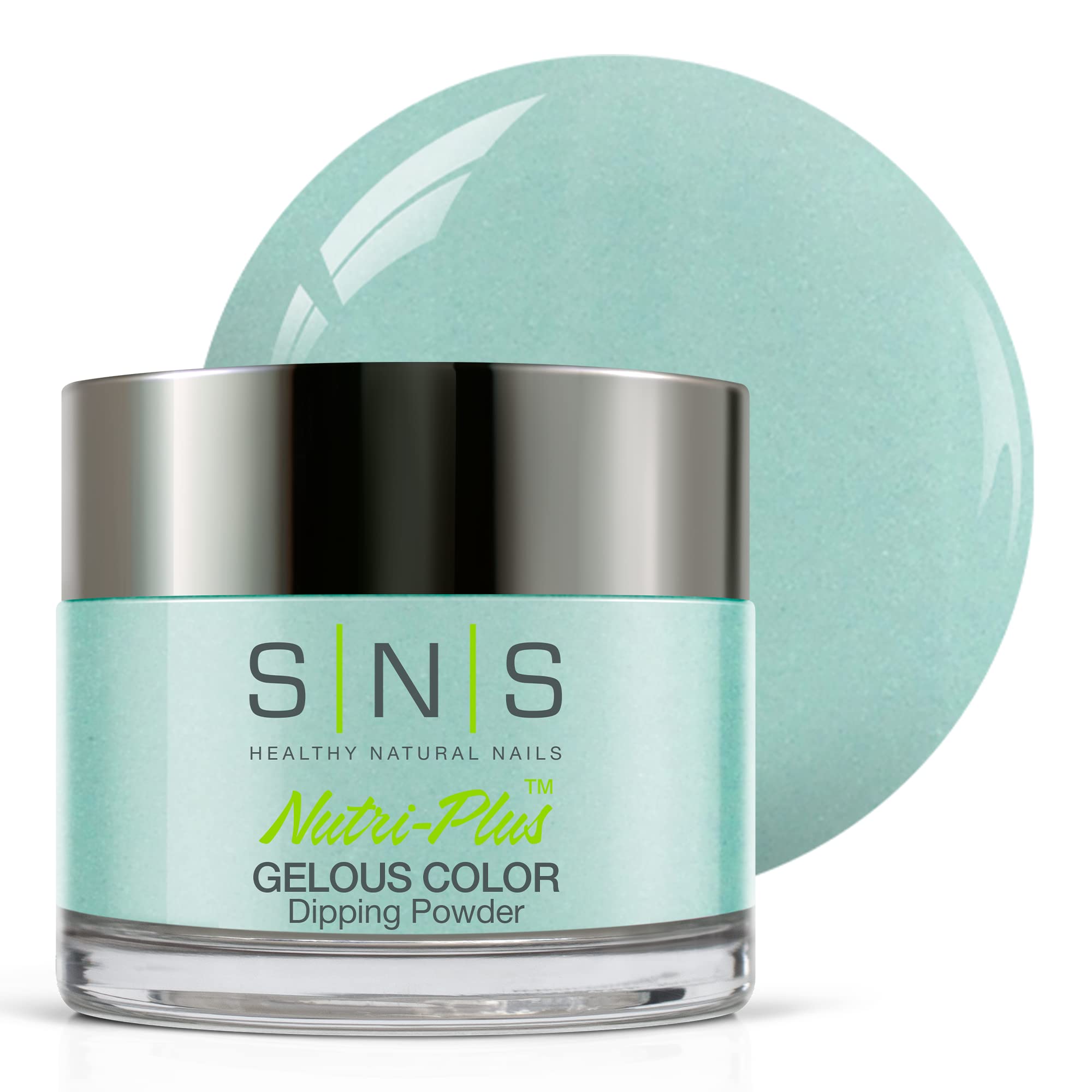 SNS Nail Dip Powder Kit - Ventura Beach (Turquoise, Aqua/Seafoam, Cream) - Long Lasting 14 Days Gel Polish - Low Odor, No UV Lamp Needed - 1.5oz for DIY Manicure at Home or Salon