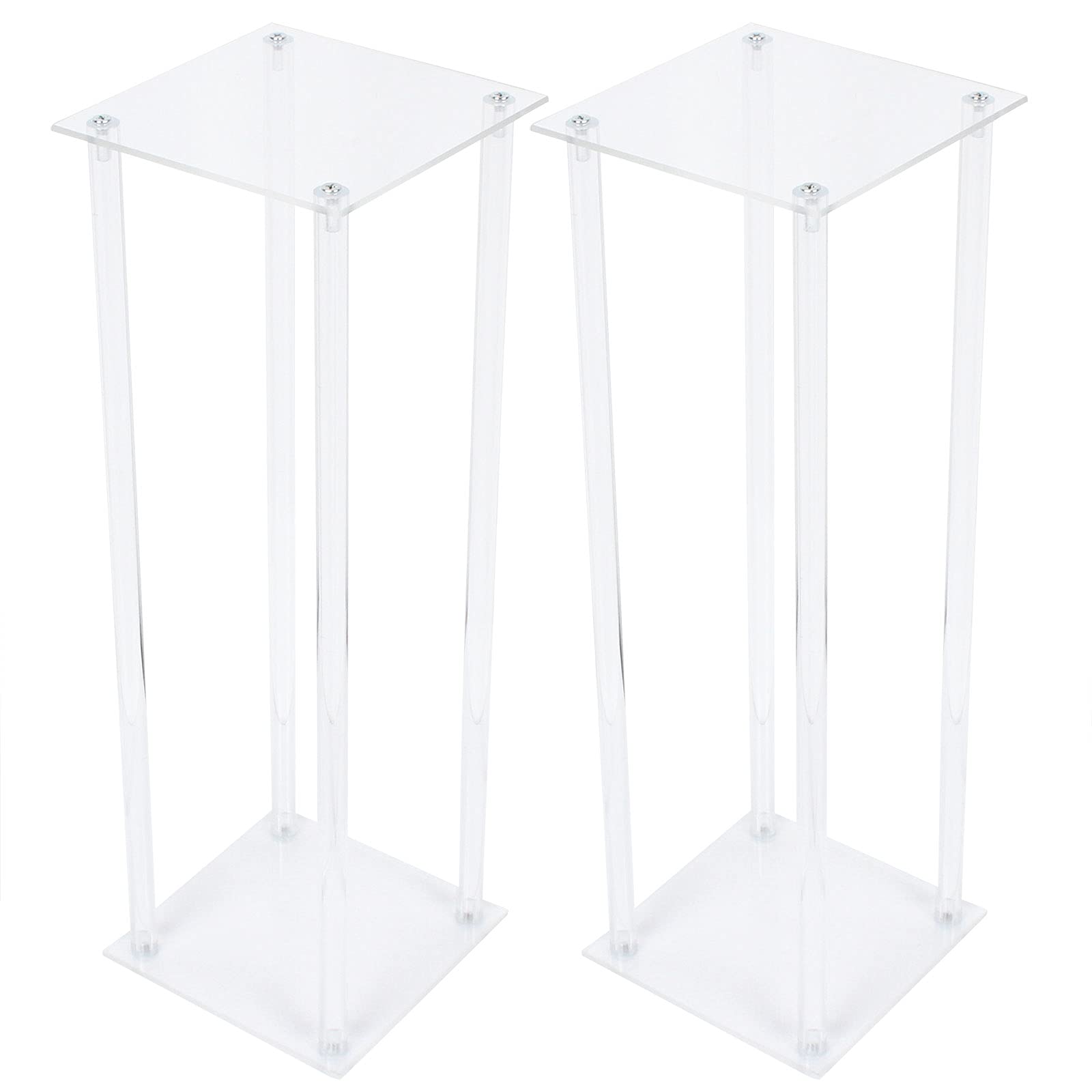 LOYALHEARTDY Acrylic Wedding Flower Stand - Elegant Flower Vase Column Holder for Wedding Centerpieces, Party Decor & Home Display (Perfect for Aisle Decor, Reception Tables & Bridal Shower Decorations)