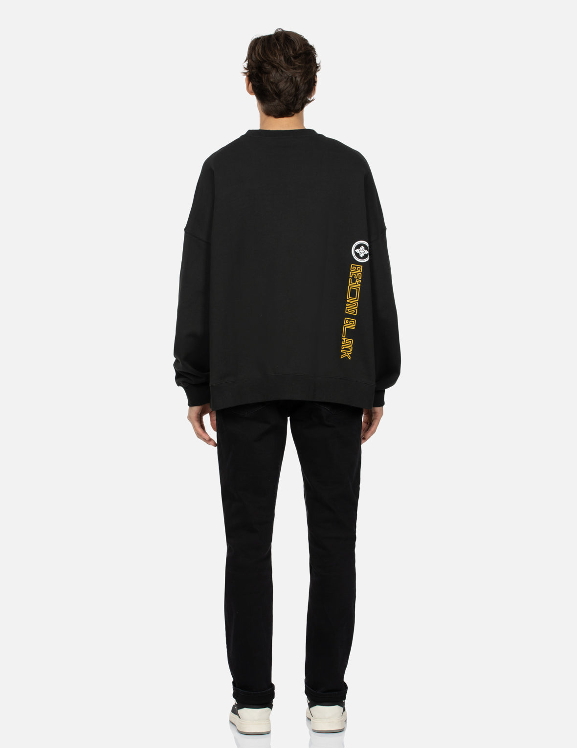 Stylish Multi Logo Print Oversized Sweatshirt for Men & Women | Trendy Streetwear Fashion | Perfect for Casual Outfits, Loungewear & Cool Weather