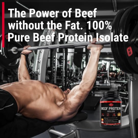 Olympian Labs Beef Protein Isolate Powder - 24g Protein, BST Free, 2g BCAAs, Muscle Building Amino Acids, 32oz Chocolate Flavor | Post-Workout Recovery & Muscle Growth Supplement for Athletes & Fitness Enthusiasts