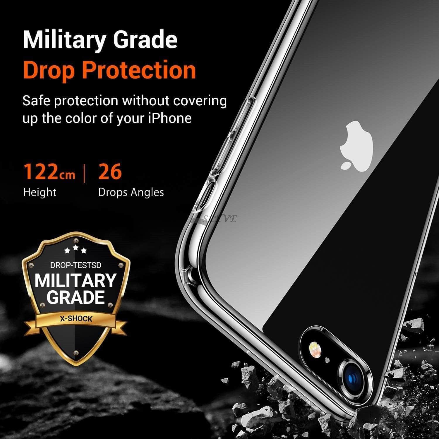 iPhone SE 2020 Case - Soft Silicone Protective Cover with Shock Absorption | Perfect for Everyday Use, Travel & Outdoor Activities