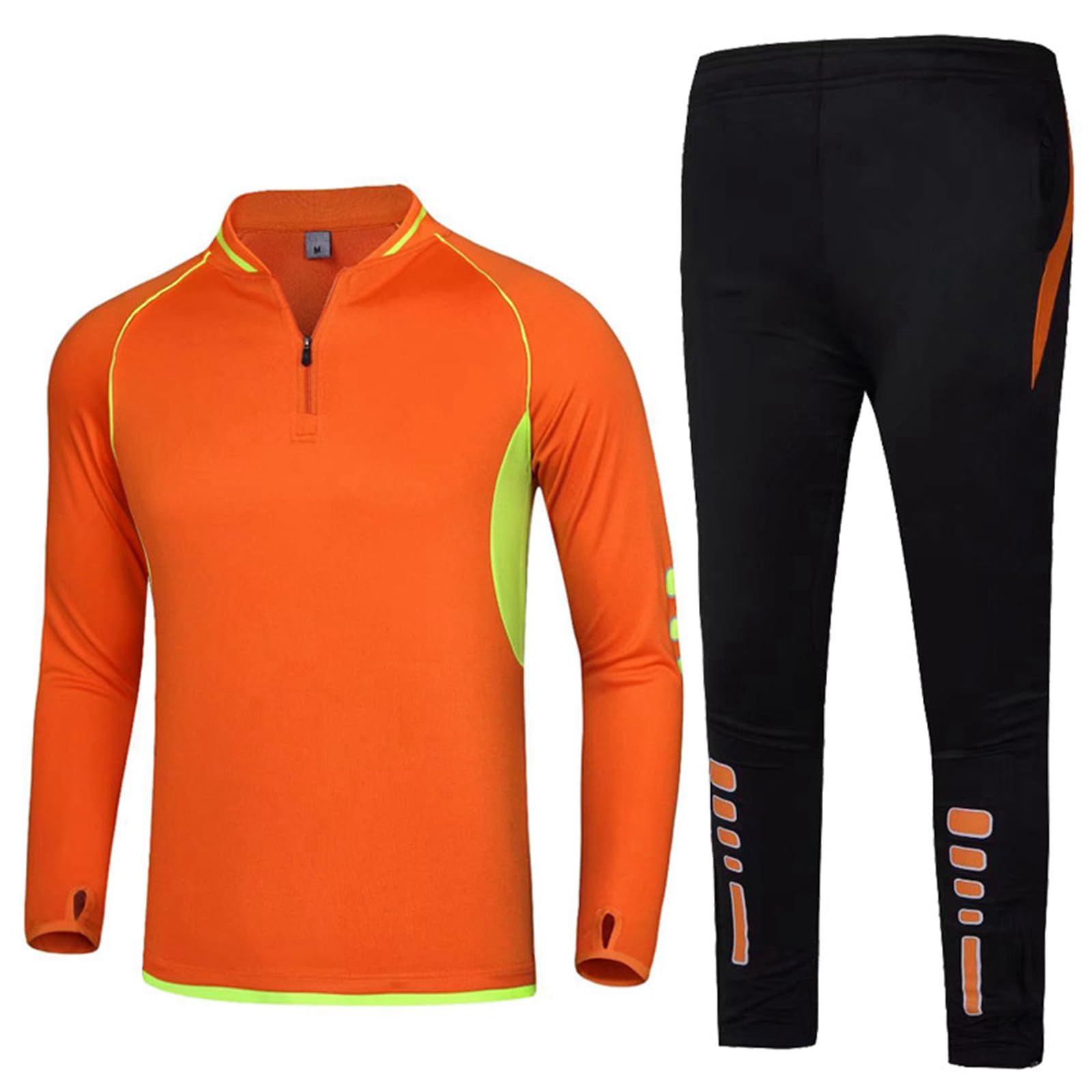 Blandoom Men's Tracksuit Set - Regular Fit Football Training Suit with Jacket & Pants | Gym Workout, Team Sports & Casual Wear