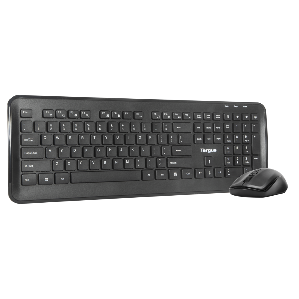 KM610 Wireless Keyboard and Mouse Combo - 2.4GHz USB Receiver, Quiet Click Keys, Ergonomic Design (Black) - Perfect for Home Office, Gaming & Remote Work