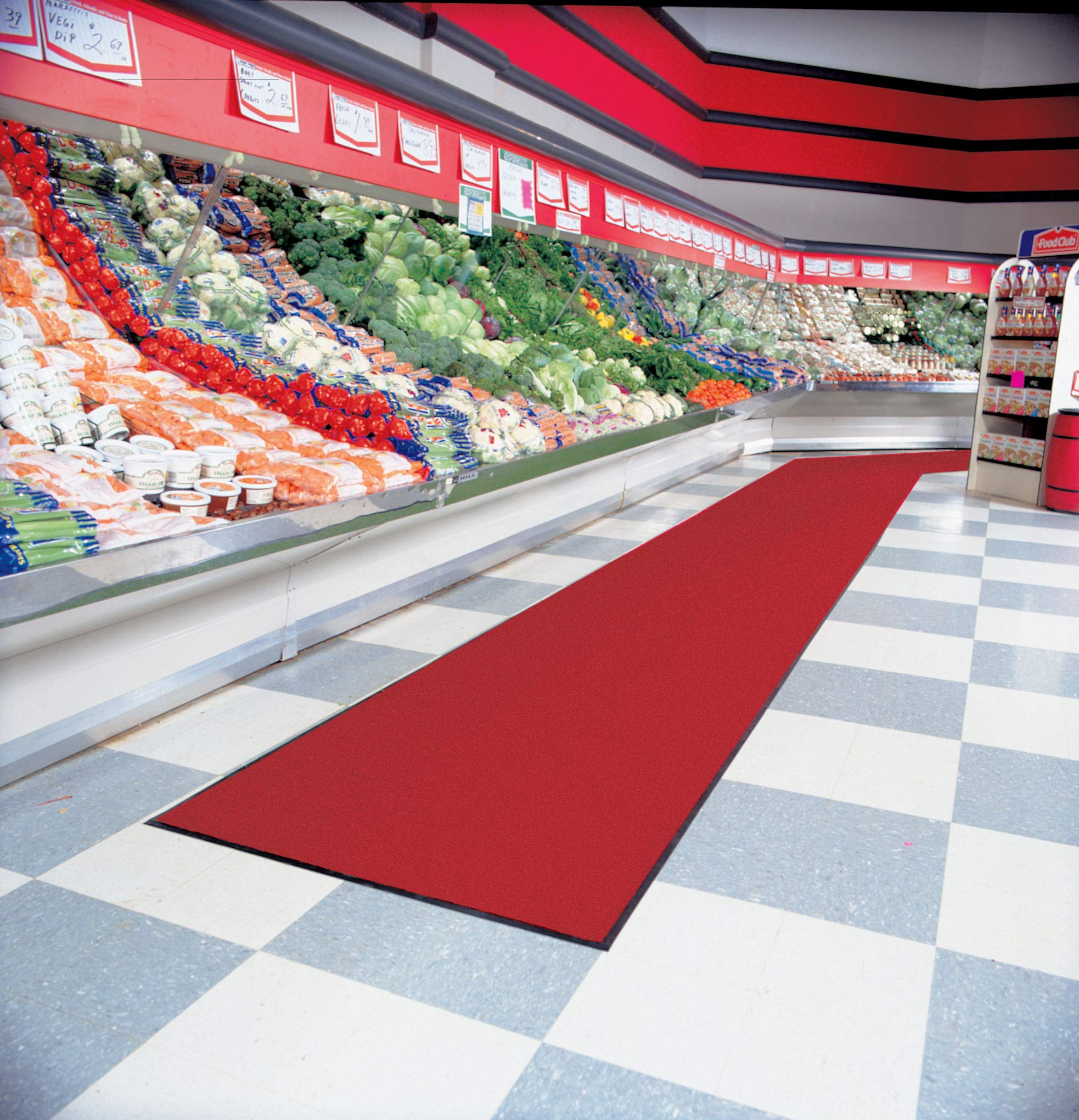 NoTrax T37 Fiber Atlantic Olefin Entrance Carpet Mat - Heavy Duty Waterproof Floor Mat for Wet & Dry Areas, 4' x 10' x 3/8