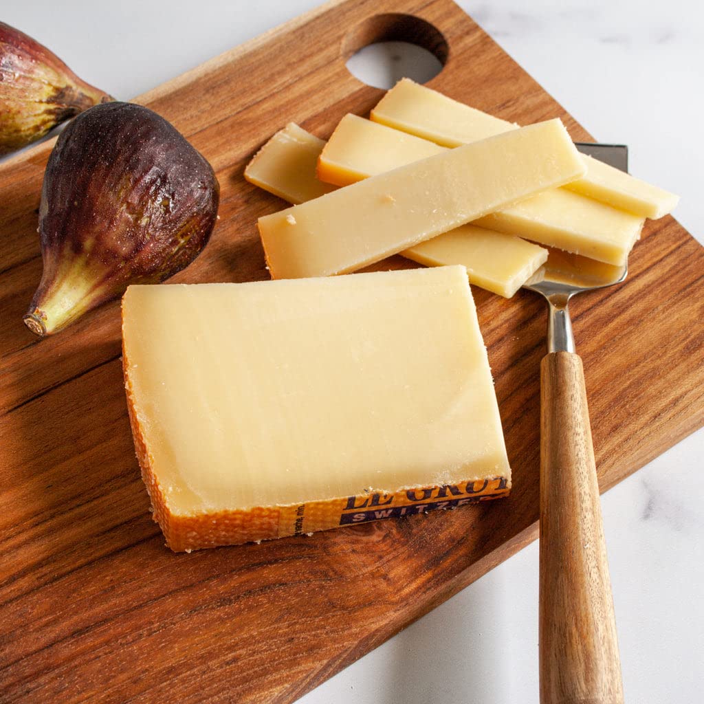 Premium igourmet Gruyere Swiss Cheese AOP - 5 lb Cut - Authentic Swiss Fondue Cheese for Cooking & Entertaining - Perfect for Melting, Grating, Cheese Boards & Gourmet Recipes