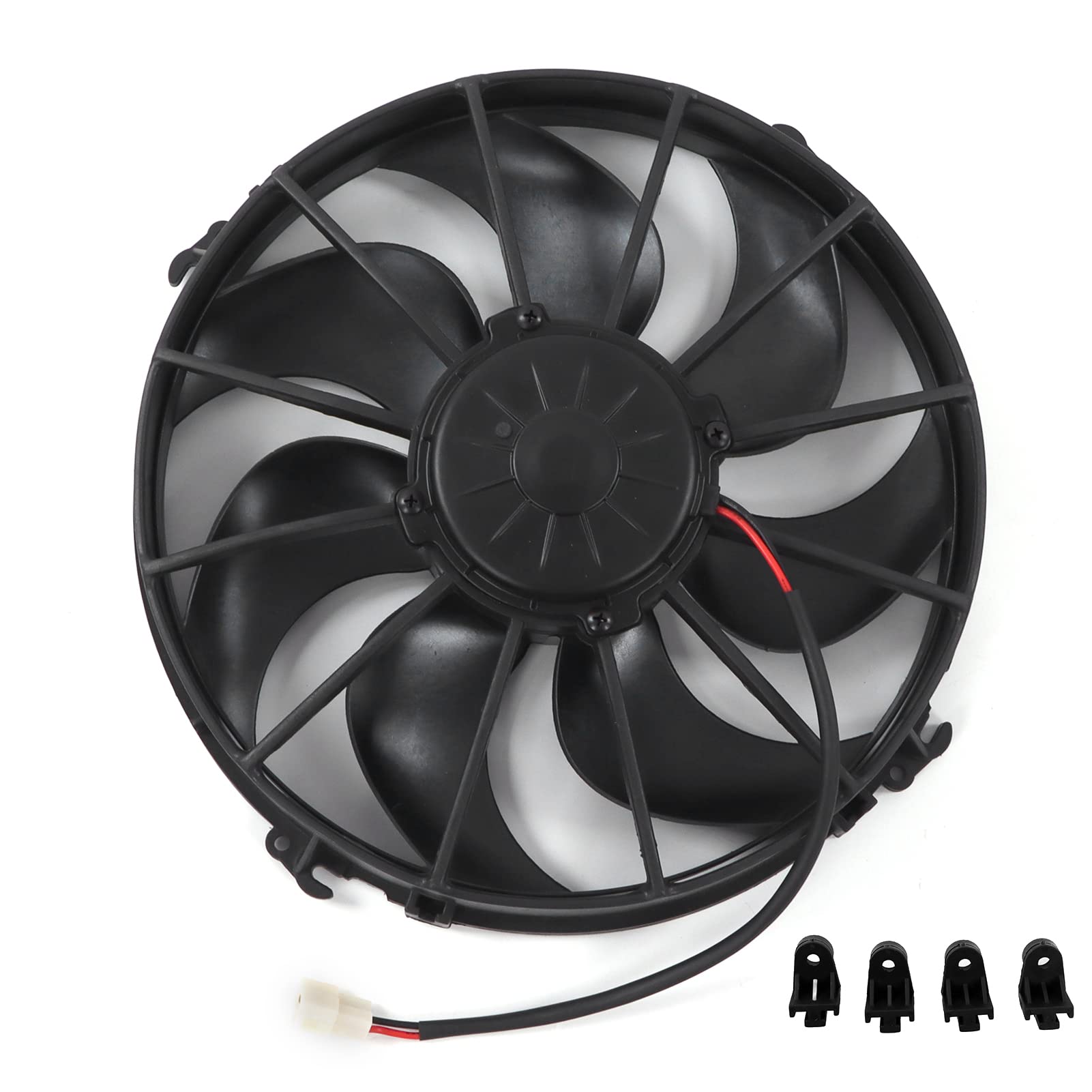 24V 3200RPM AC Condenser Fan - Pull Type Heavy Duty Cooling Fan for Bus & Truck Air Conditioning Systems | Perfect for Commercial Vehicle HVAC Maintenance & Repair