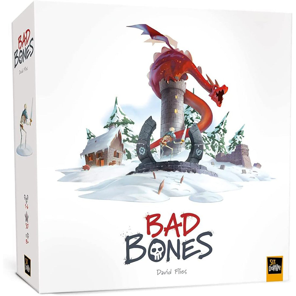 Bad Bones Adventure Tower Defense Board Game by Sit Down! - Strategic Fantasy Tabletop Game for Family Game Night & Group Gatherings