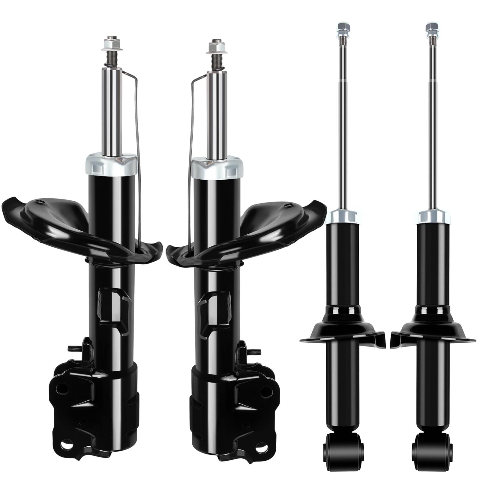 AUTOMUTO 4-Piece Front & Rear Gas Shock Absorber Set for 2008-2010 Mitsubishi Lancer (Models 339105 & 339104) - Smooth Ride & Enhanced Handling for City Driving & Highway Commutes