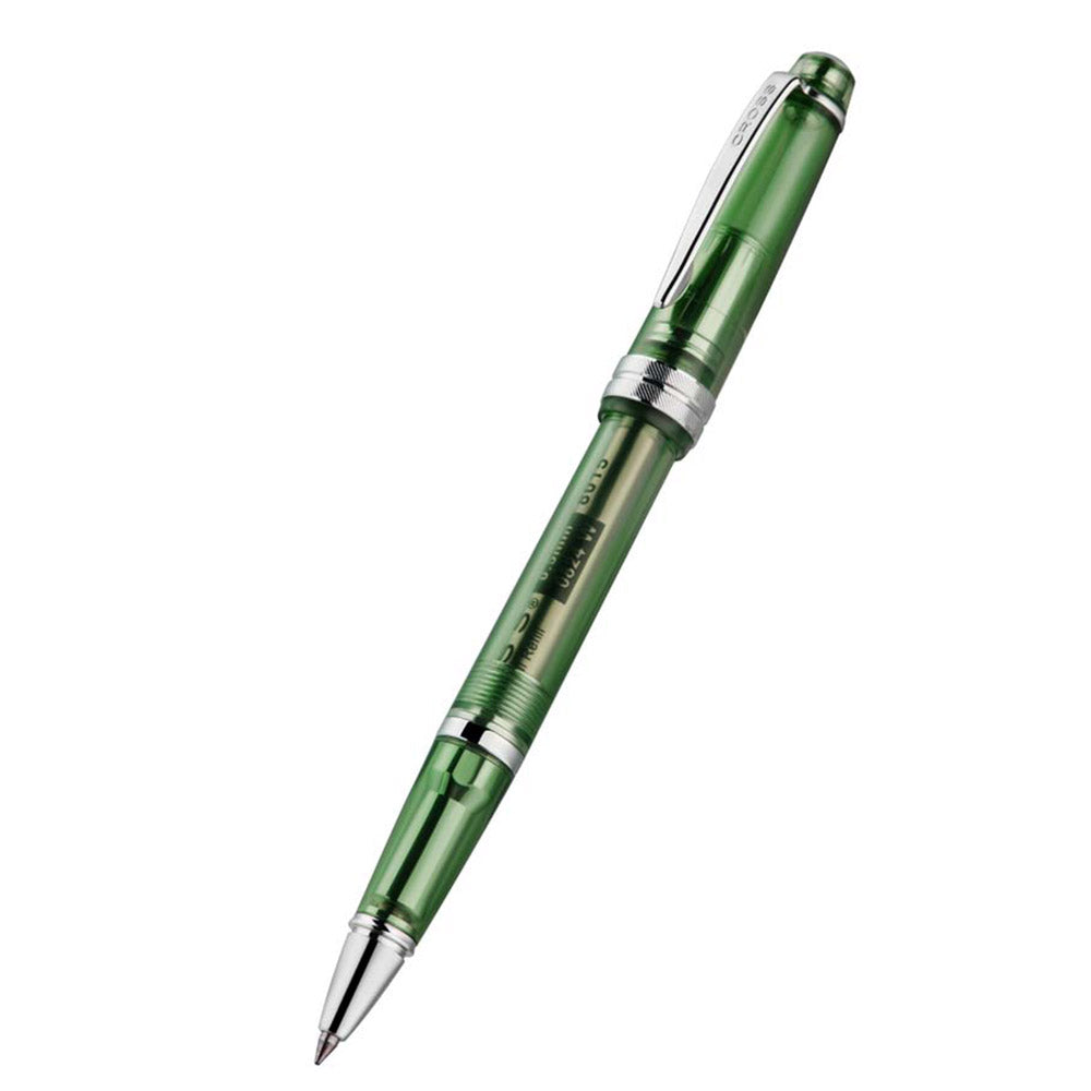 Cross Bailey Light Translucent Green Resin Rollerball Pen - Premium Writing Instrument for Office, School & Journaling - Smooth Ink Flow for Everyday Use