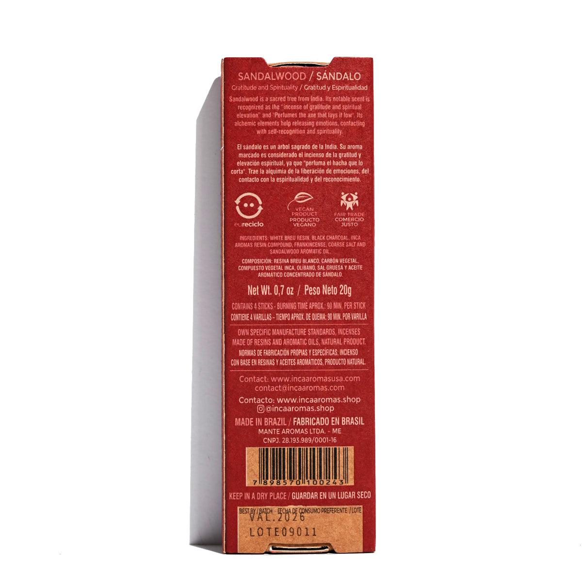Premium Sandalwood Incense Sticks - Natural Aromatherapy for Relaxation, Meditation & Home Fragrance | Handmade with 100% Pure Sandalwood Oil | Perfect for Yoga, Spa, Prayer & Stress Relief