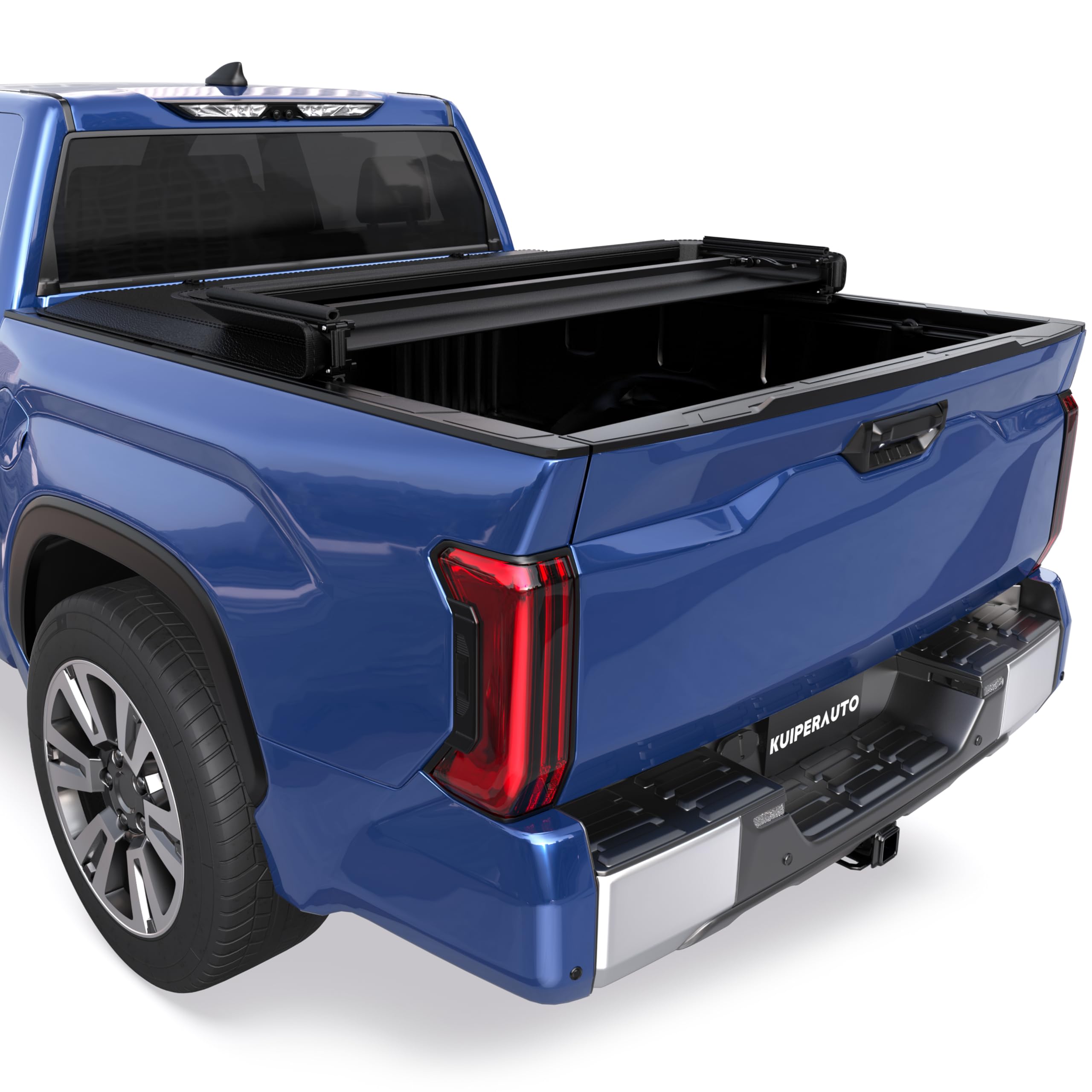 Soft Tri-Fold Tonneau Cover for 2016-2023 Toyota Tacoma 6ft Bed | Waterproof Truck Bed Cover with Utility Track System | Perfect for Camping, Hauling & Outdoor Adventures